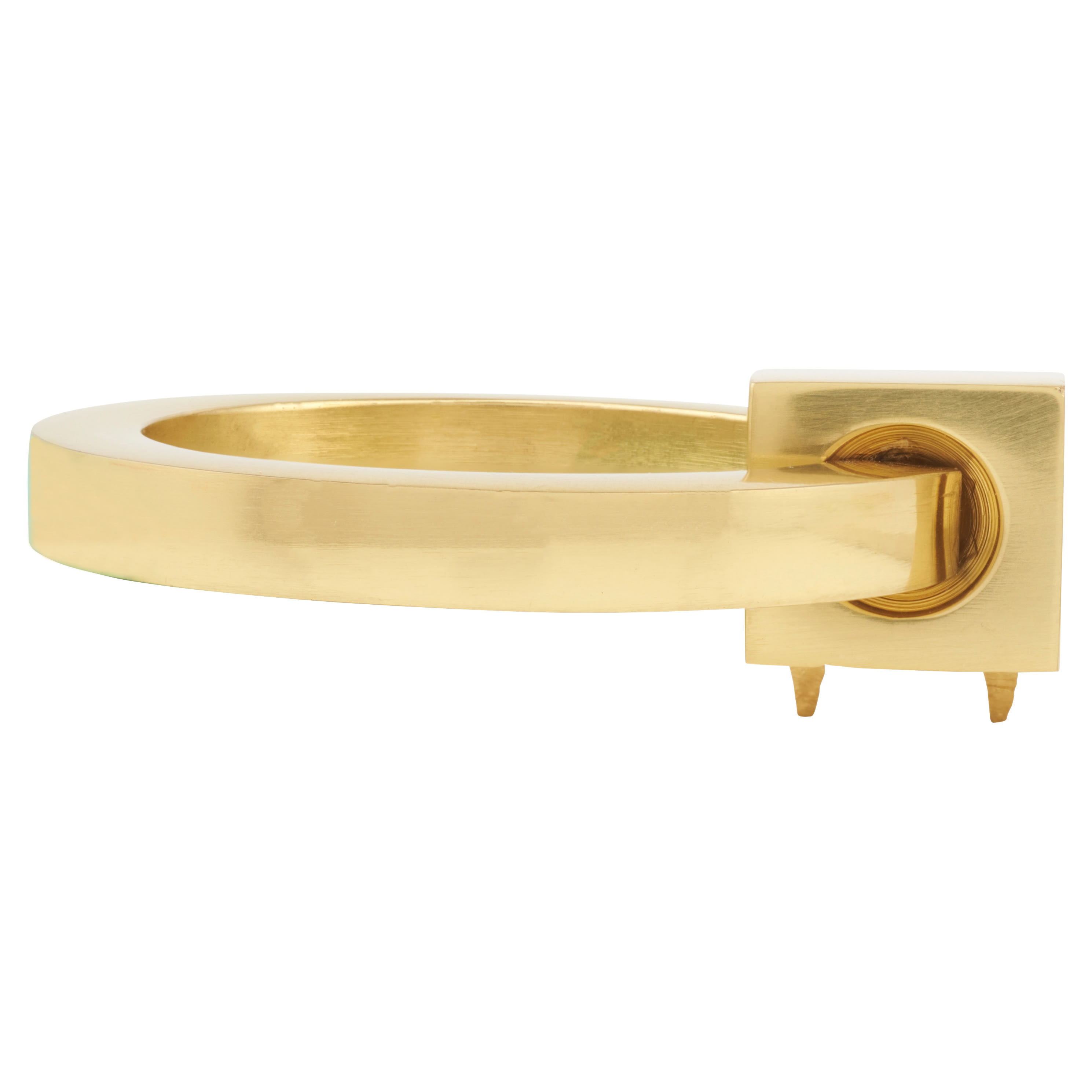 Marcus Ring Cabinet Drop Handle - 50mm Diameter - Polished Brass - view 2