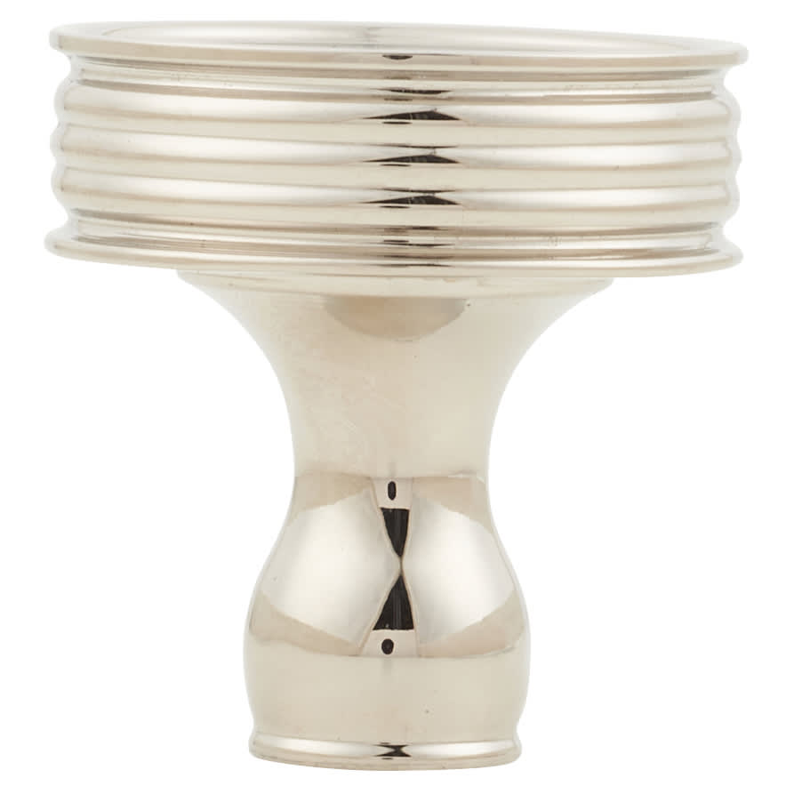 Marcus Venetian Round Cabinet Knob - 32mm Diameter - Polished Nickel - view 2