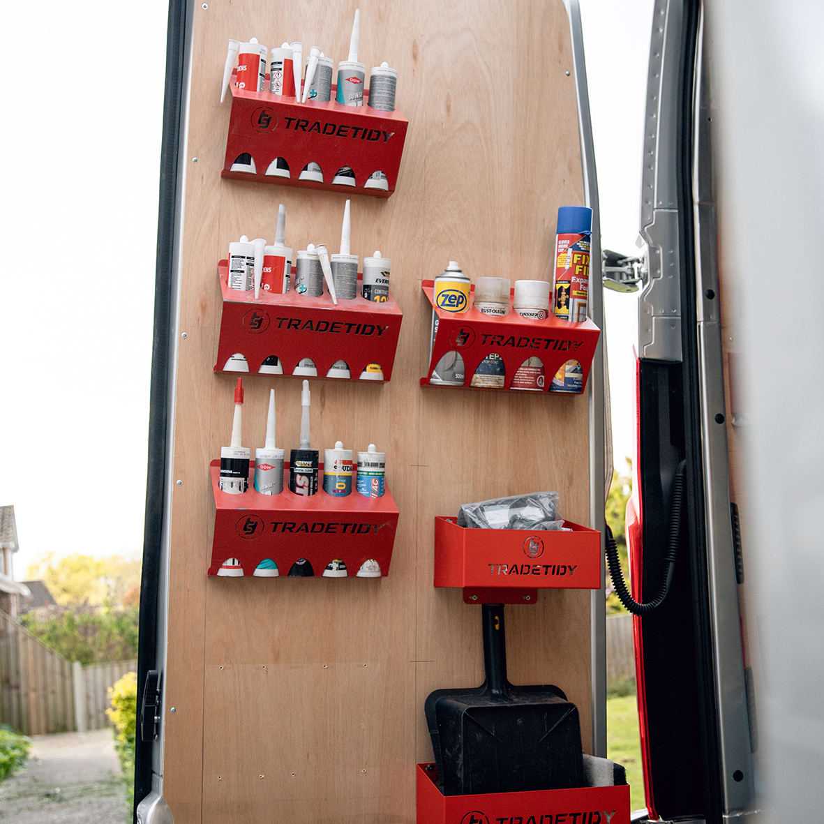 Aerosol Holder - 310 x 200 x 110mm - Red - view 2