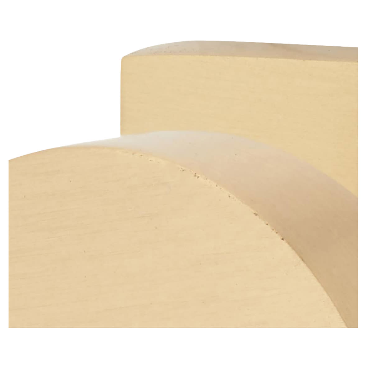 Marcus Disc Cabinet Knob on Square Backplate - 32mm Diameter - Satin Brass - view 4