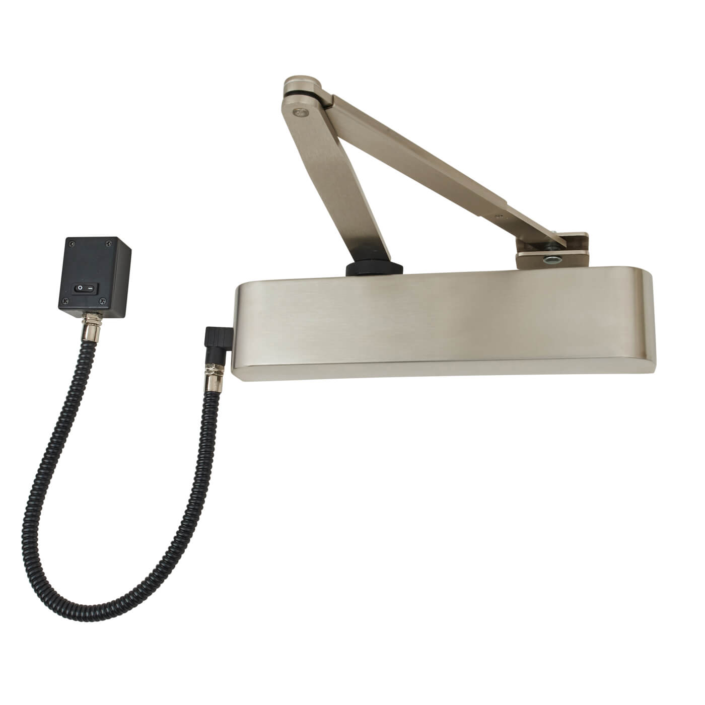 9870 Electromagnetic Fire Door Closer - Power Size 4 - Satin Stainless Steel - view 2