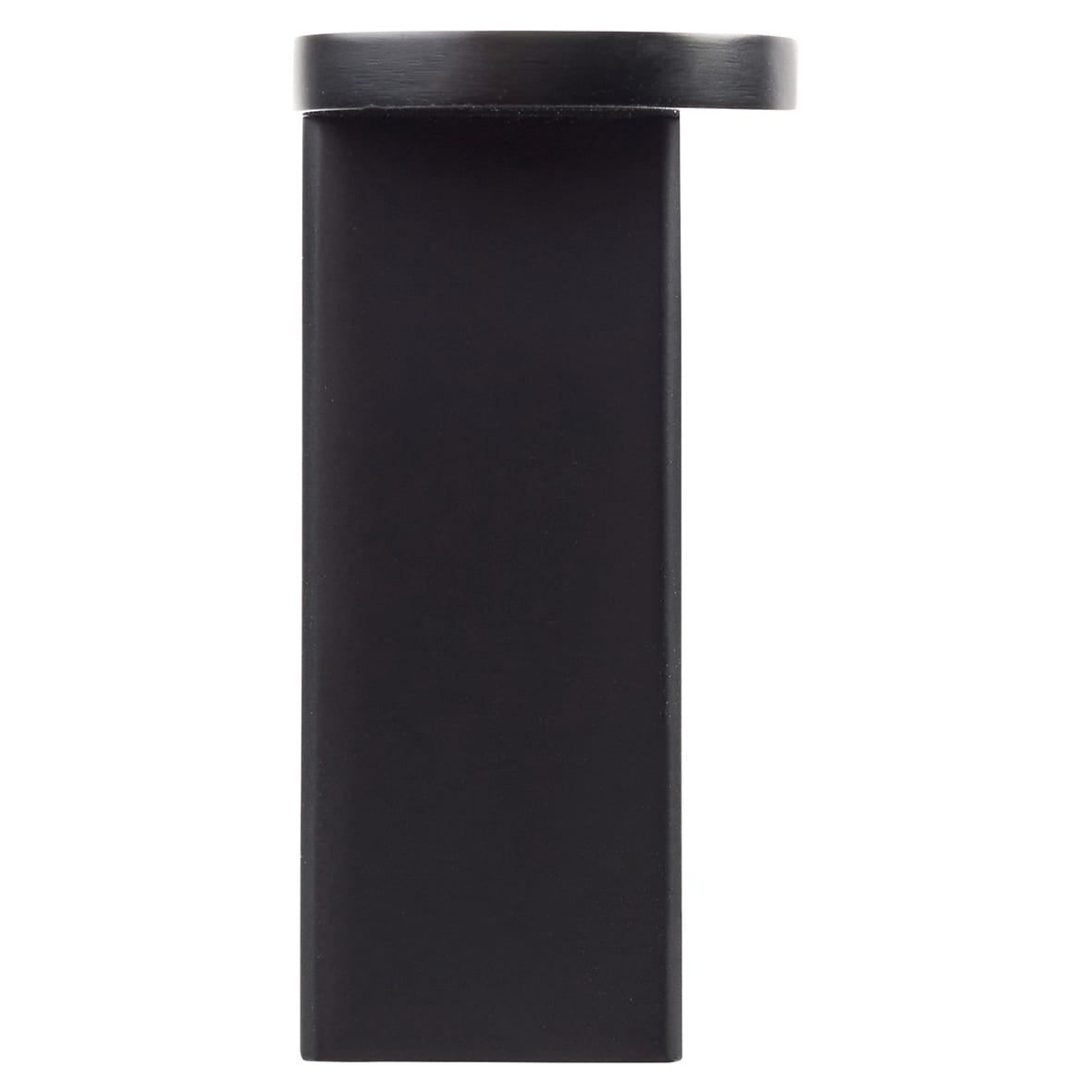 Designer Double Robe Hook - 70 x 65 x 33mm - Matt Black - view 2
