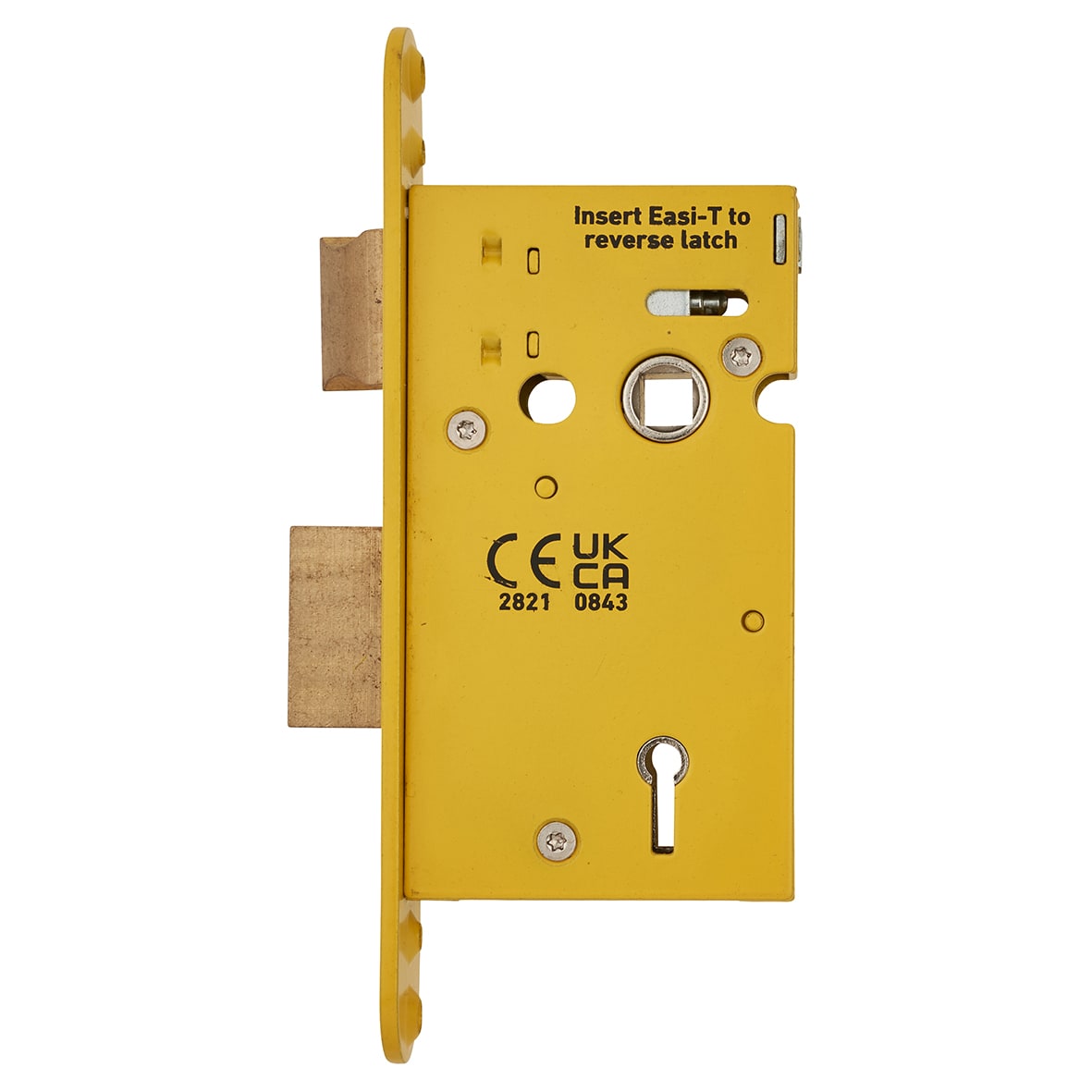 Architectural Bolt Through 3 Lever Sashlock - 65mm Case - 44mm Backset - Radius - Matt Black - view 5