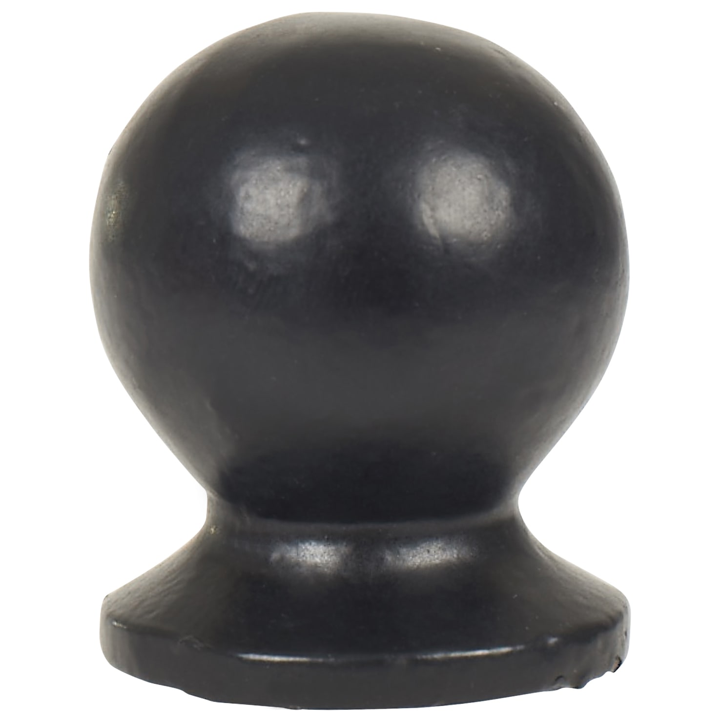 Ball Cabinet Knob - 30mm Diameter - Black Iron - view 3