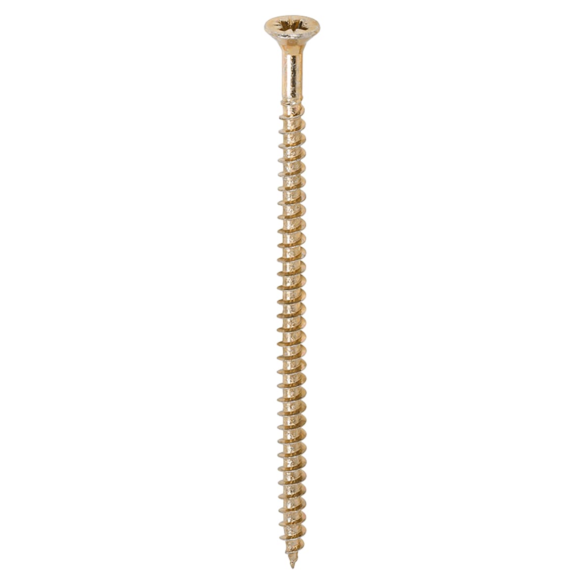 Solo Chippy Pozi Countersunk Wood Screws - 4.0 x 80mm - Yellow Zinc - Pack of 200 - view 2