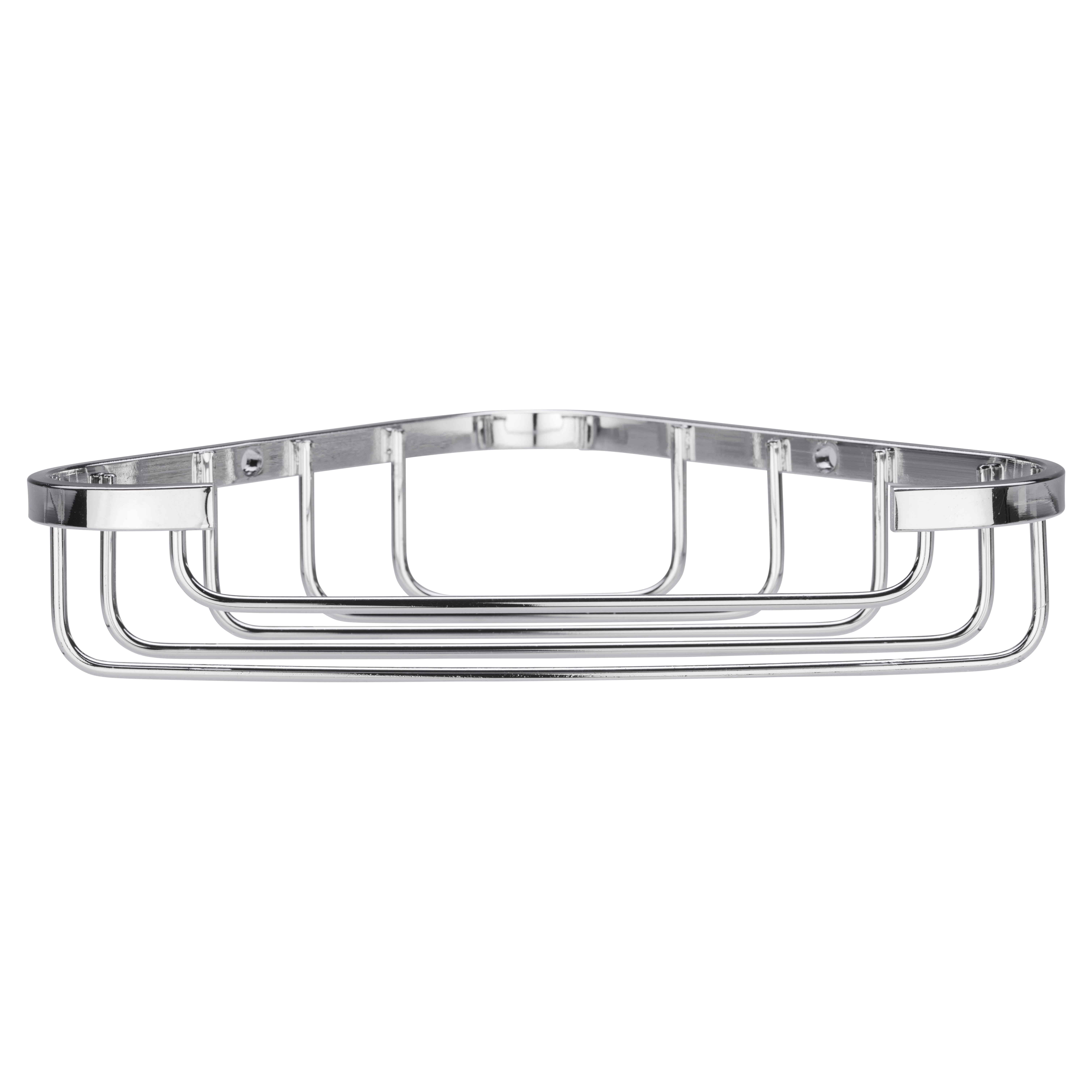 Wirework Small Corner Shower Soap Dish Basket - 40 x 195 x 120mm - Stainless Steel - view 2