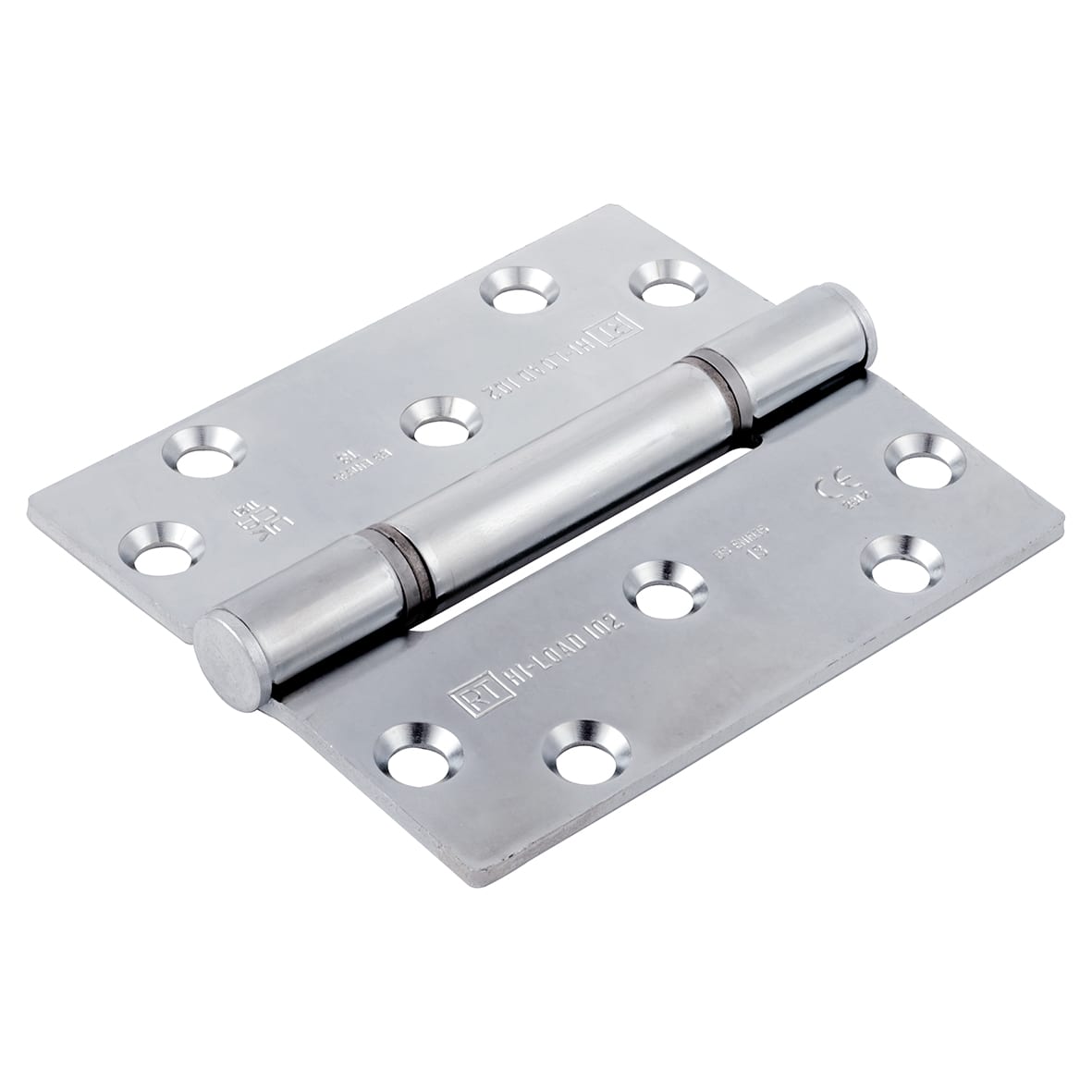 (H102) Hi-Load Grade 13 Butt Fire Door Hinge - 100 x 88 x 3mm - Zinc Plated - view 2
