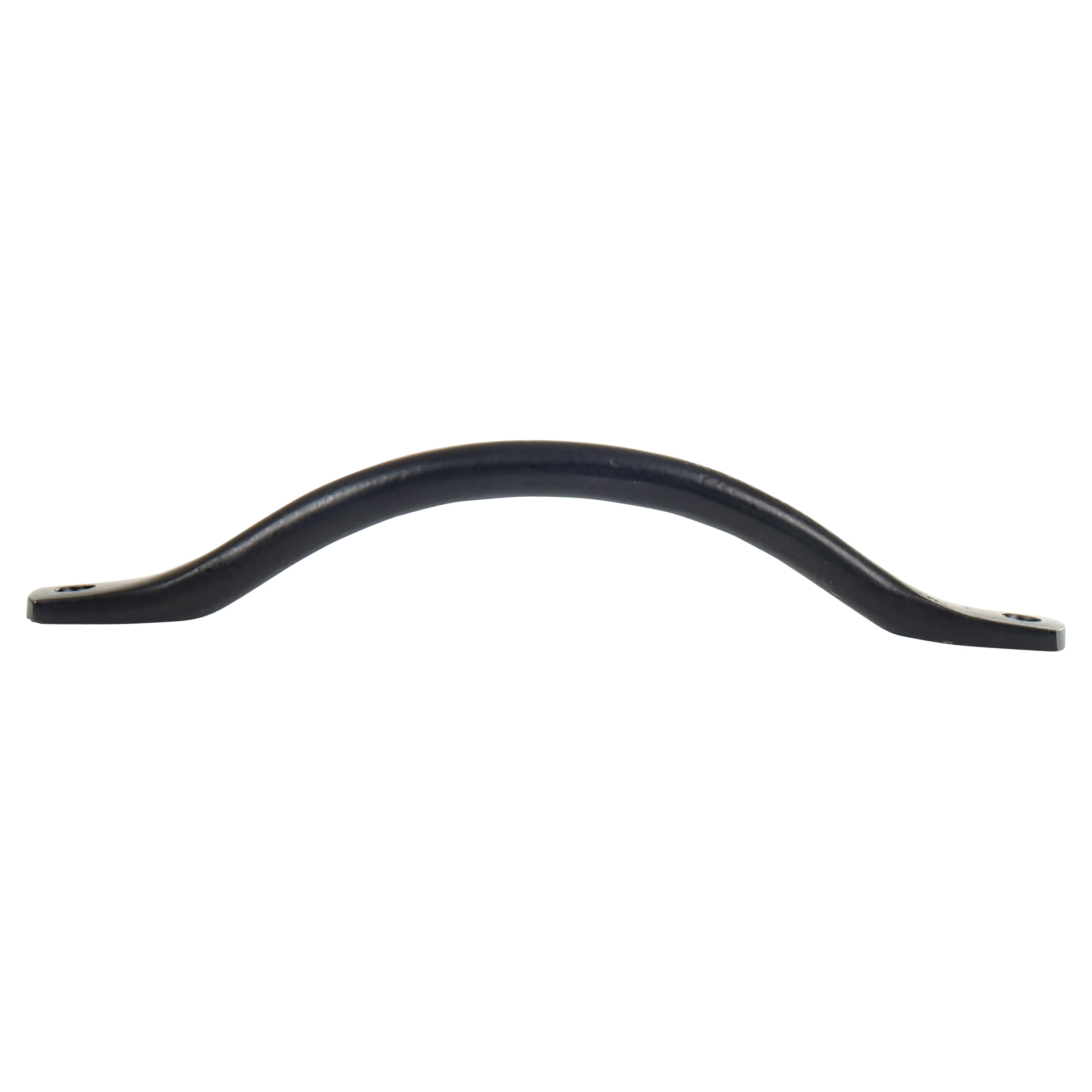 Flat End Bow Cabinet Pull Handle - 160mm Centres - Black Iron - view 3