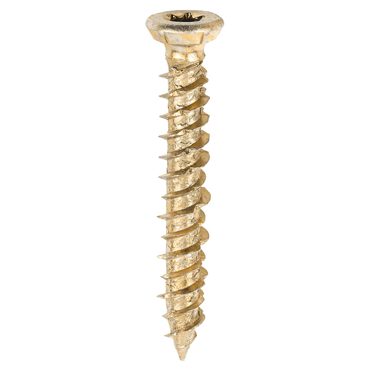 Concrete Screw - Countersunk - Yellow Passivated - 7.5 x 50mm - Pack of 100 - view 2