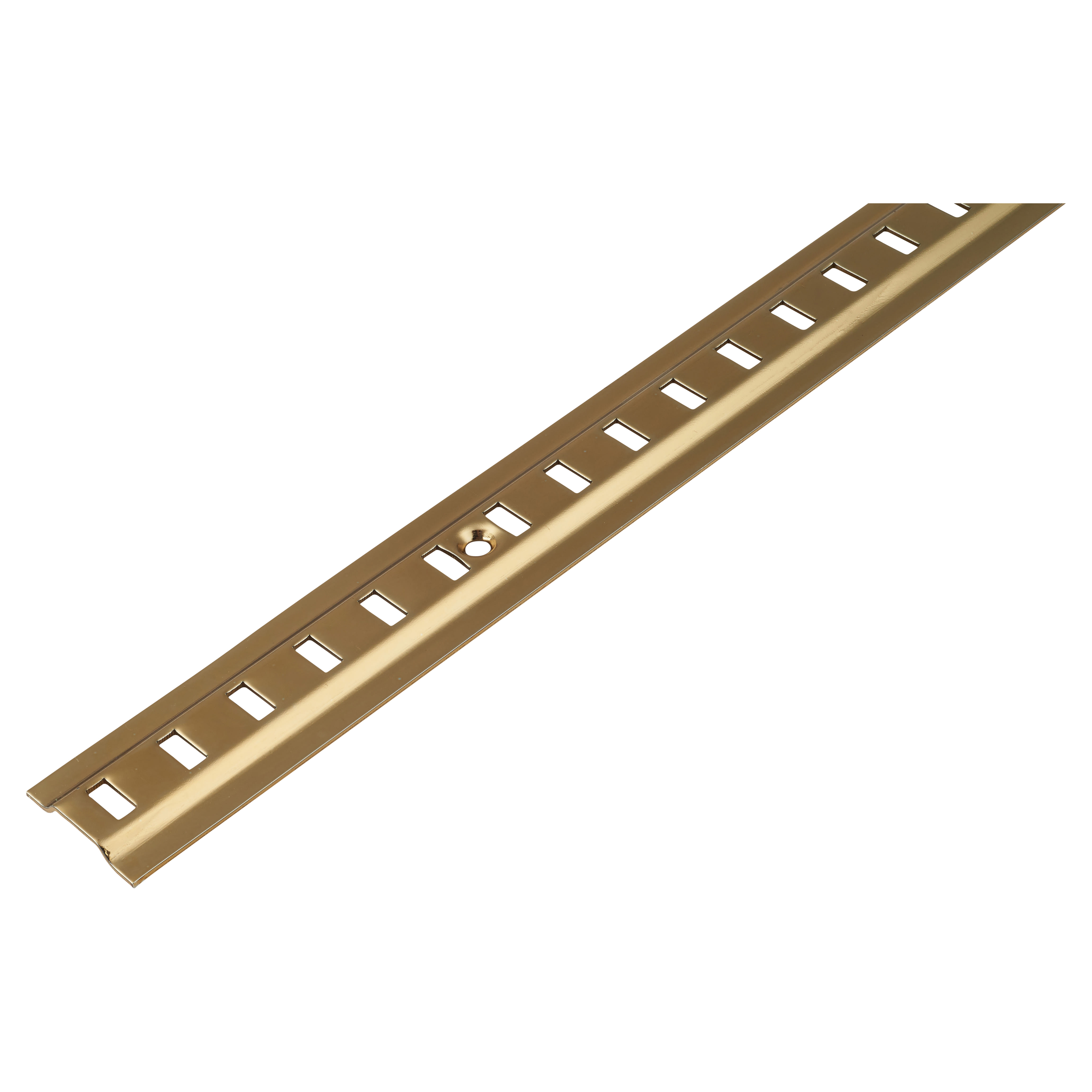 Raised Bookcase Strip - 1829 x 24mm - Electro Brass Plated - view 3