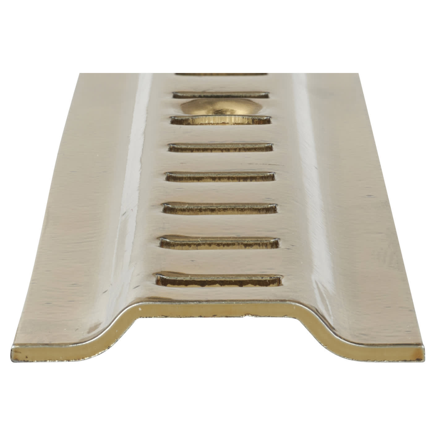 Raised Bookcase Strip - 1829 x 24mm - Electro Brass Plated - view 4