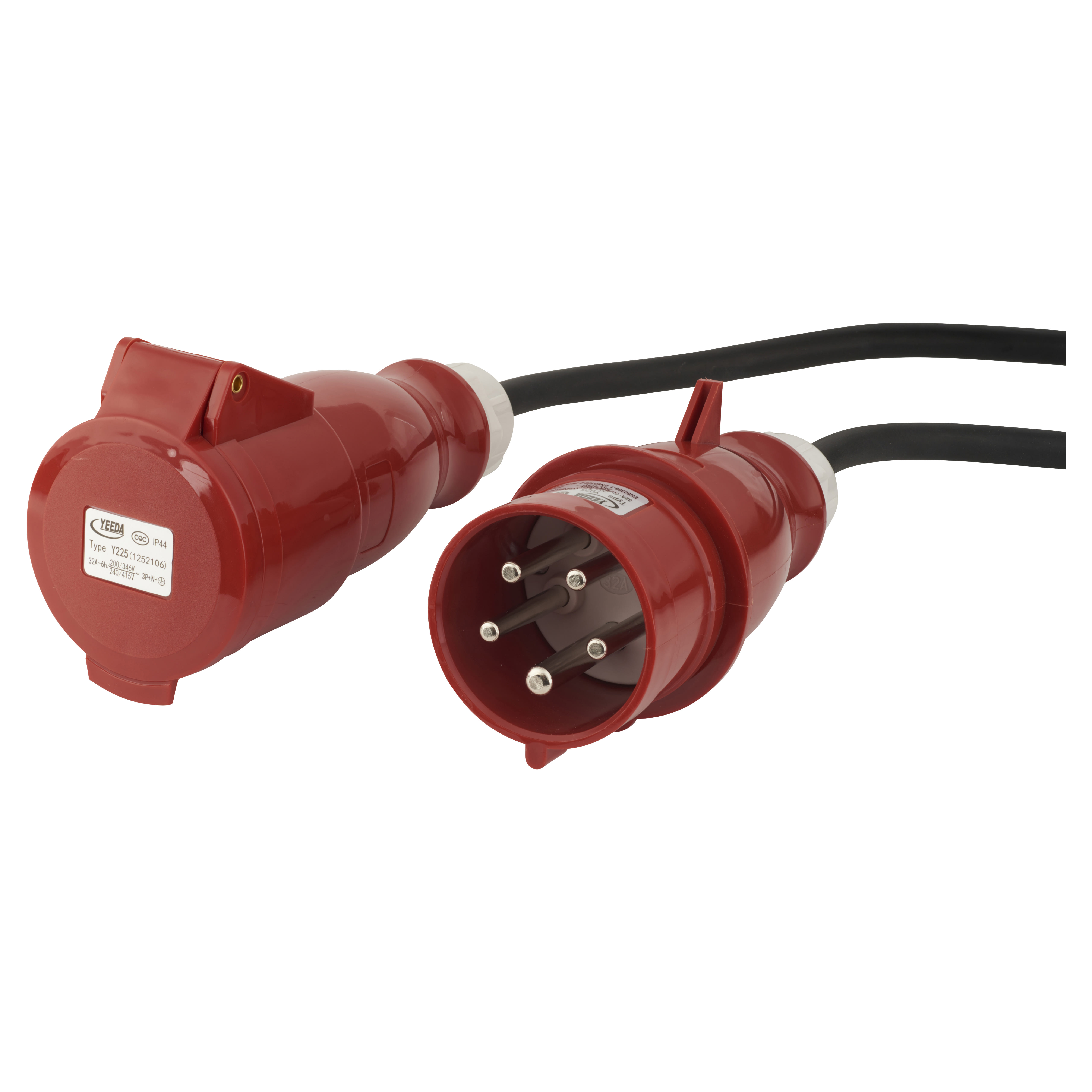 32A 5 Pin 3 Phase Cable for Portable Industrial Heater Only - 1600mm - view 2