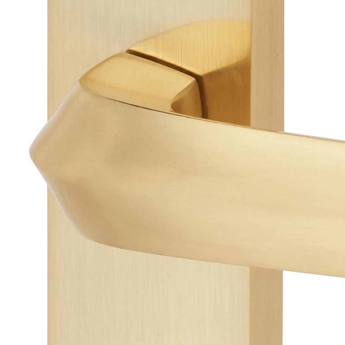 Satin Brass Bathroom Door Handles - Norley Range - 200 x 42mm - view 6