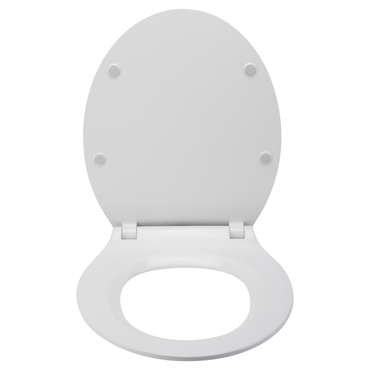 Michigan Slimline Flexi-Fix Soft Close Toilet Seat - White - view 2