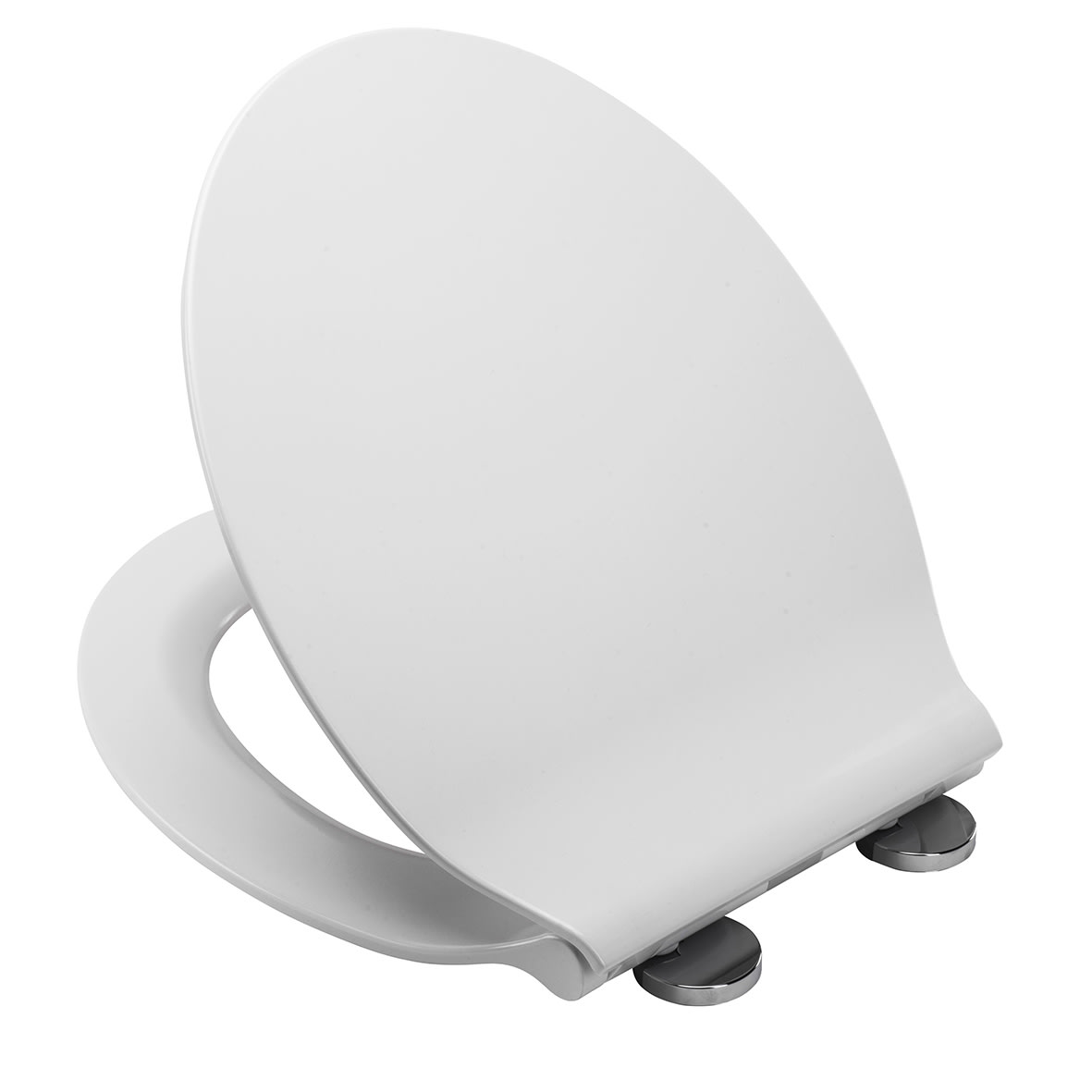 Michigan Slimline Flexi-Fix Soft Close Toilet Seat - White - view 3