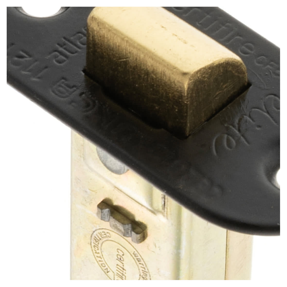 Fire-Rated Tubular Latch - 78mm Case - 57mm Backset - Radius - Matt Black - view 4