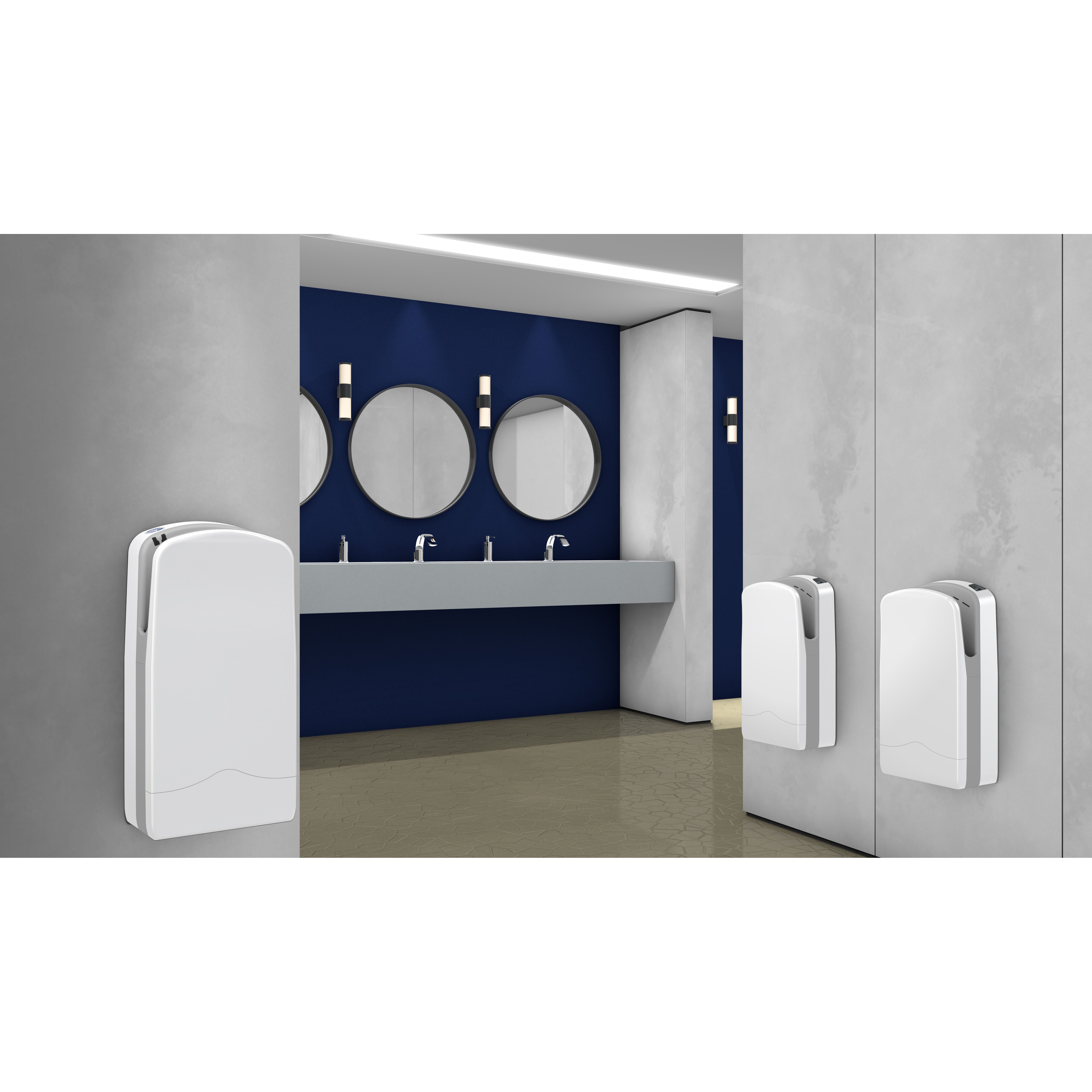 Luna 7 1.76kW Automatic Hand Dryer - White - view 3
