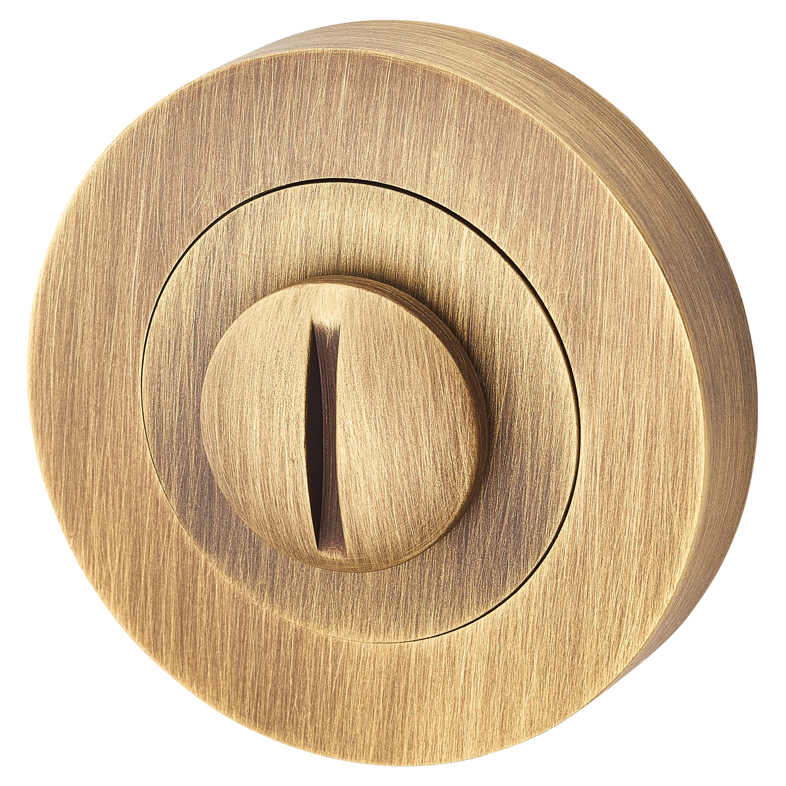 Brass Varese Bathroom Turn & Release - 50mm Diameter - Antique Brass - view 2