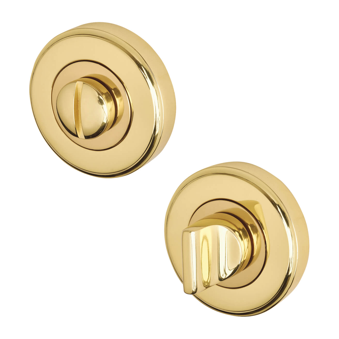 Marcus Bathroom Turn & Release - 48mm Diameter - Polished Brass - view 2