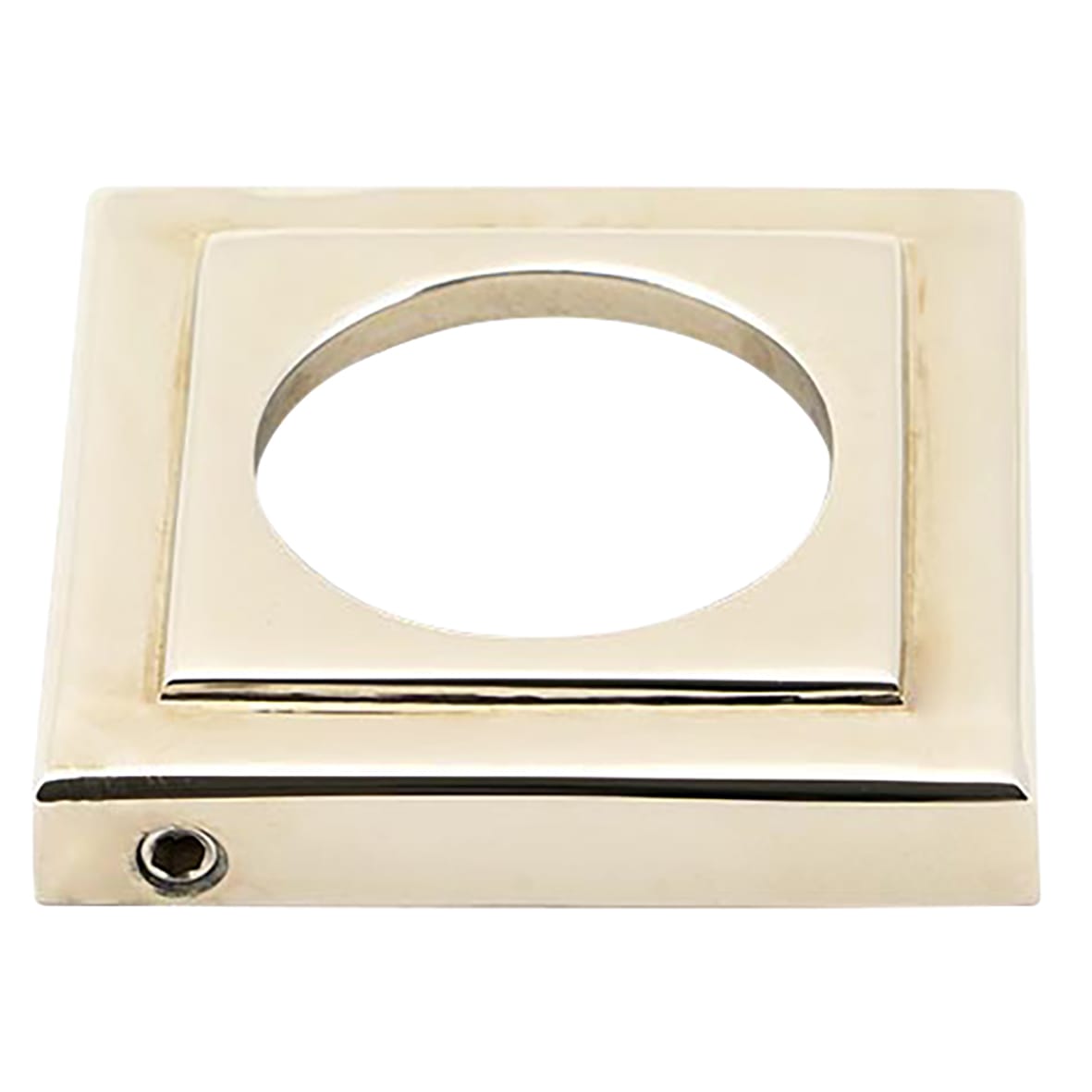 Polished Nickel Door Handles on Square Rose - Newbury Range - view 3
