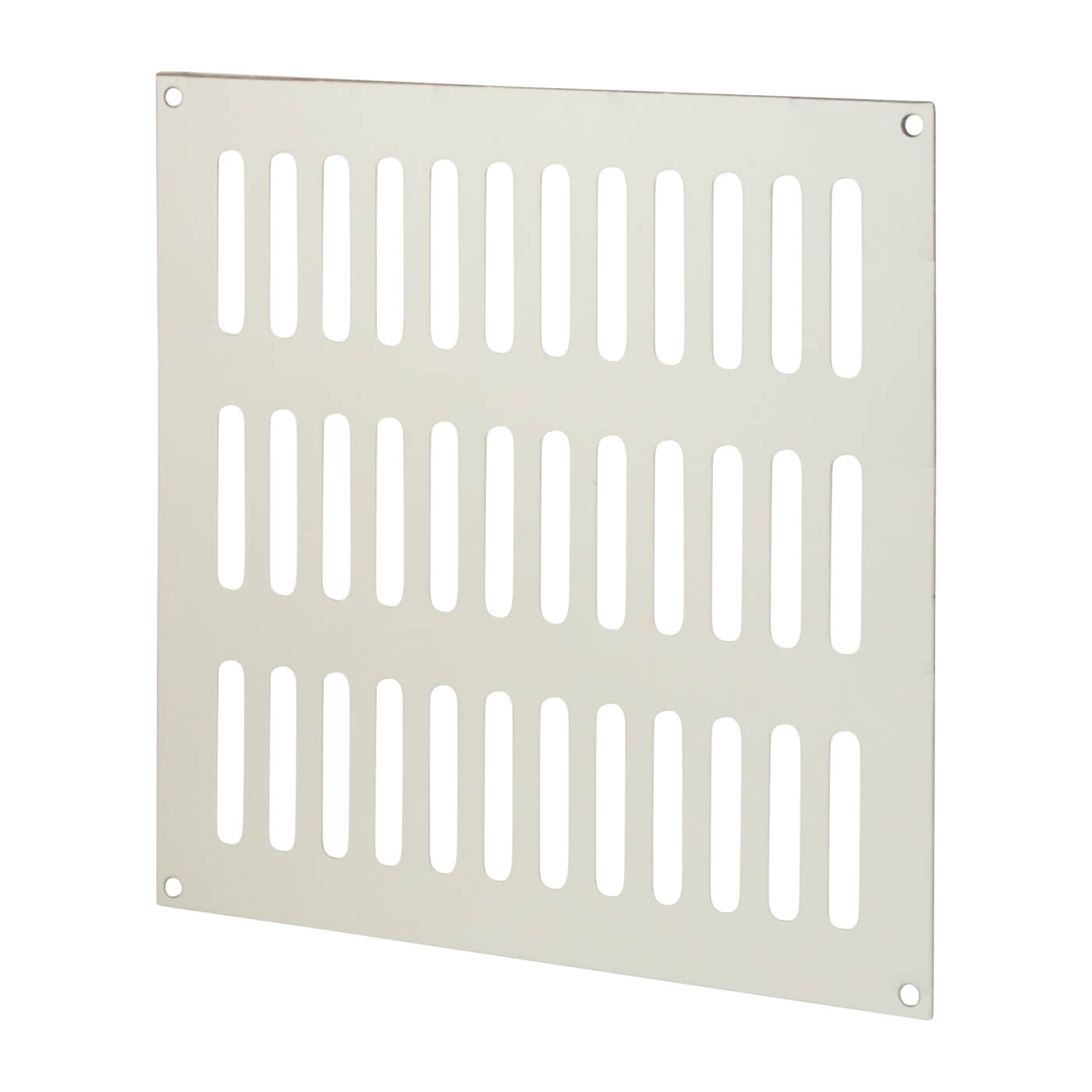 Plain Slotted Vent - 229 x 229mm - 13500mm² Free Air Flow - Satin Aluminium - view 2