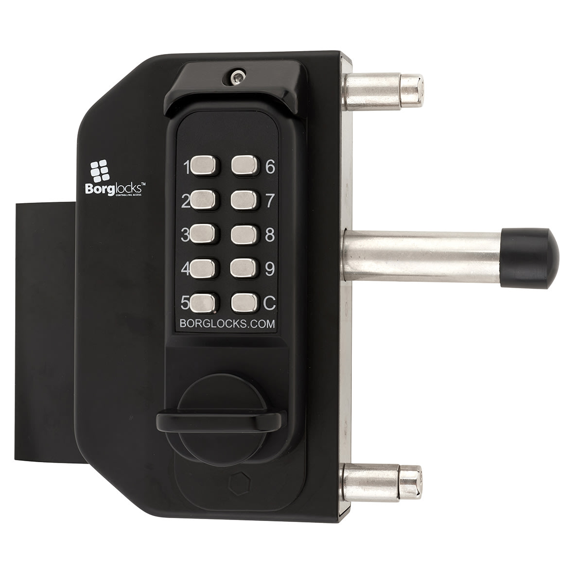 Borg BL3080 External Marine Grade Easicode Pro Push Button Code Lock - Left Hand - Black - view 3