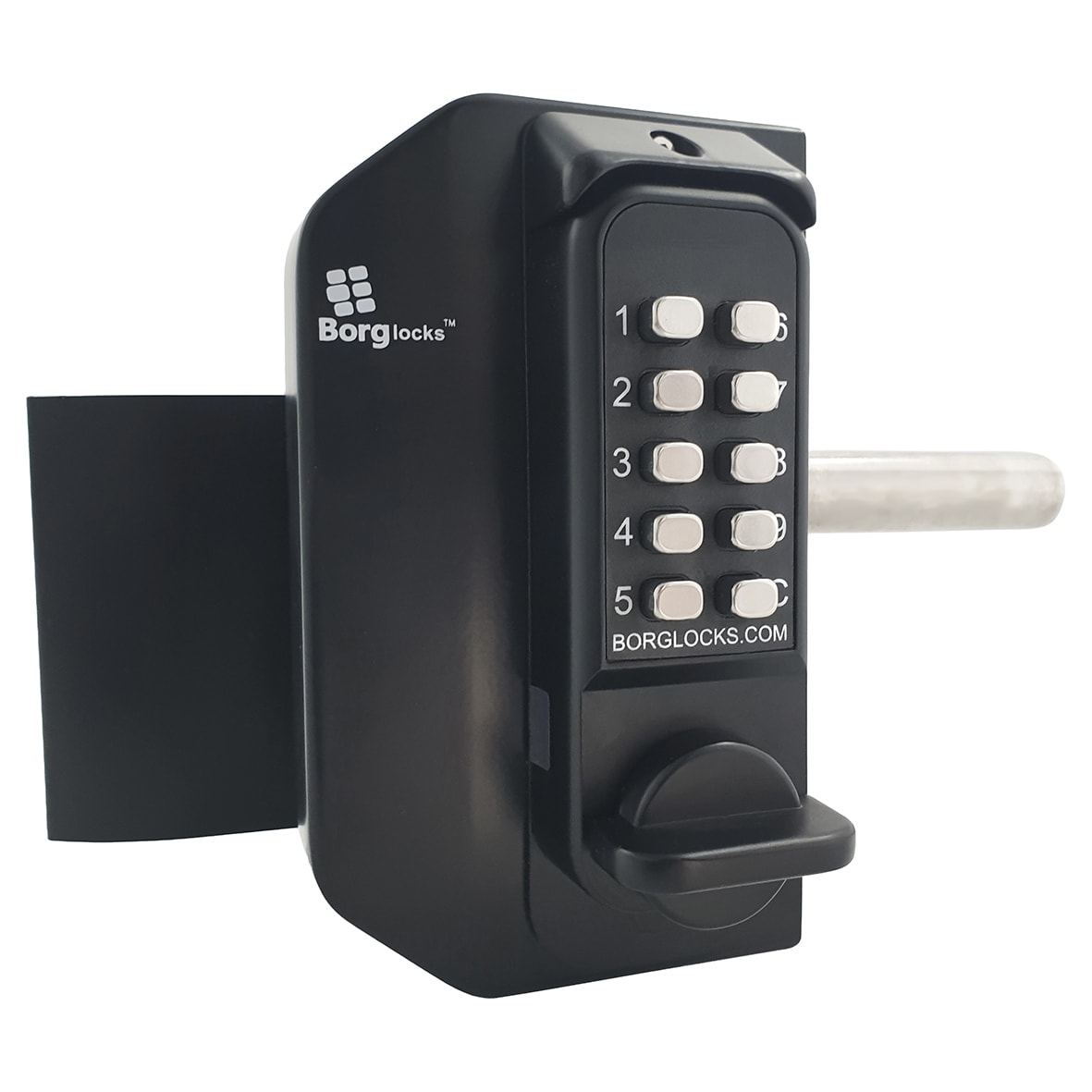 Borg BL3080 External Marine Grade Easicode Pro Push Button Code Lock - Left Hand - Black - view 5