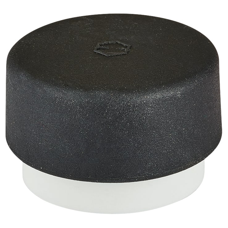 Nylon Floor/Wall Mounted Door Stop - 32 x 20mm - Diamond White - view 2