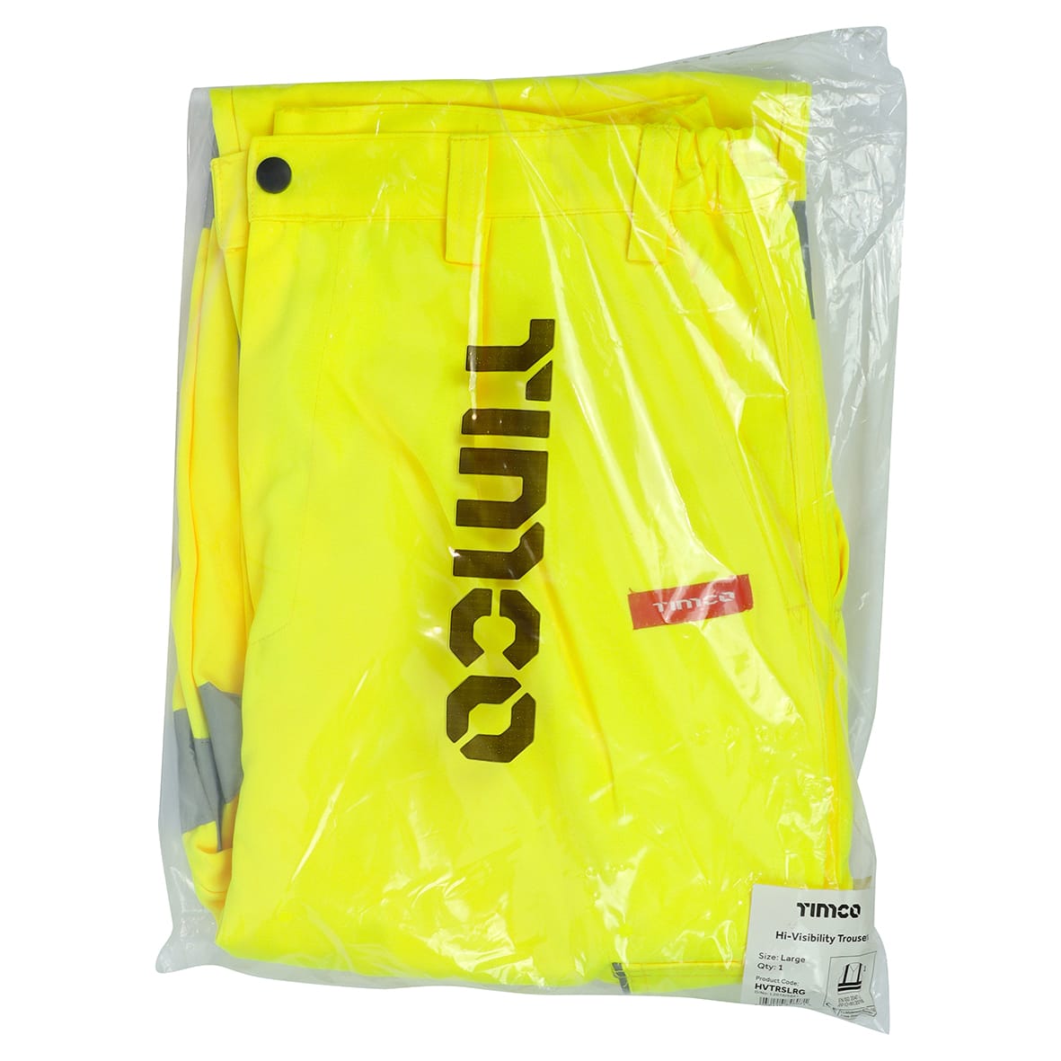 Hi Visibility Exec Trousers - Yellow - Large - 39-42" Waist - view 2
