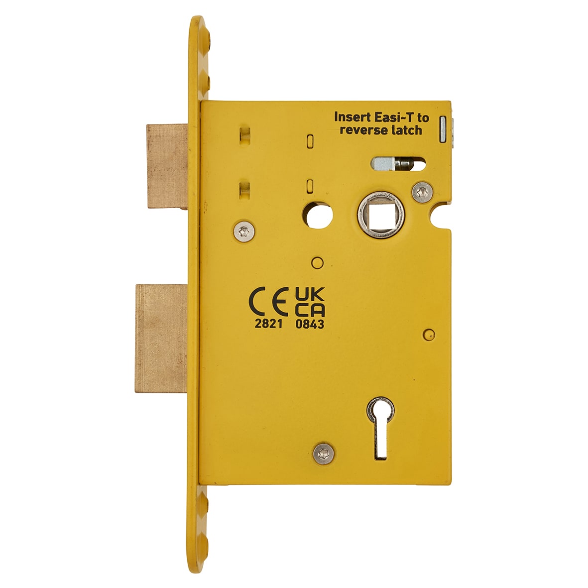 Architectural Bolt Through 5 Lever Sashlock - 78mm Case - 57mm Backset - Square - Matt Black - view 6