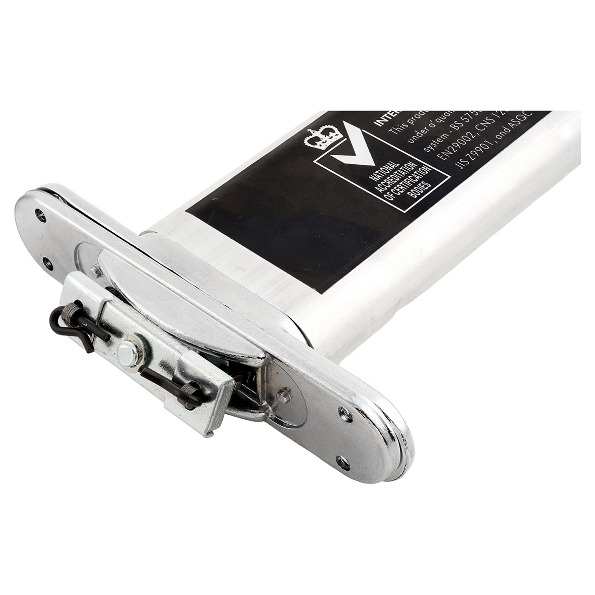 Numatic Concealed Jamb Door Closer - Radius Plate - Satin Chrome - view 4