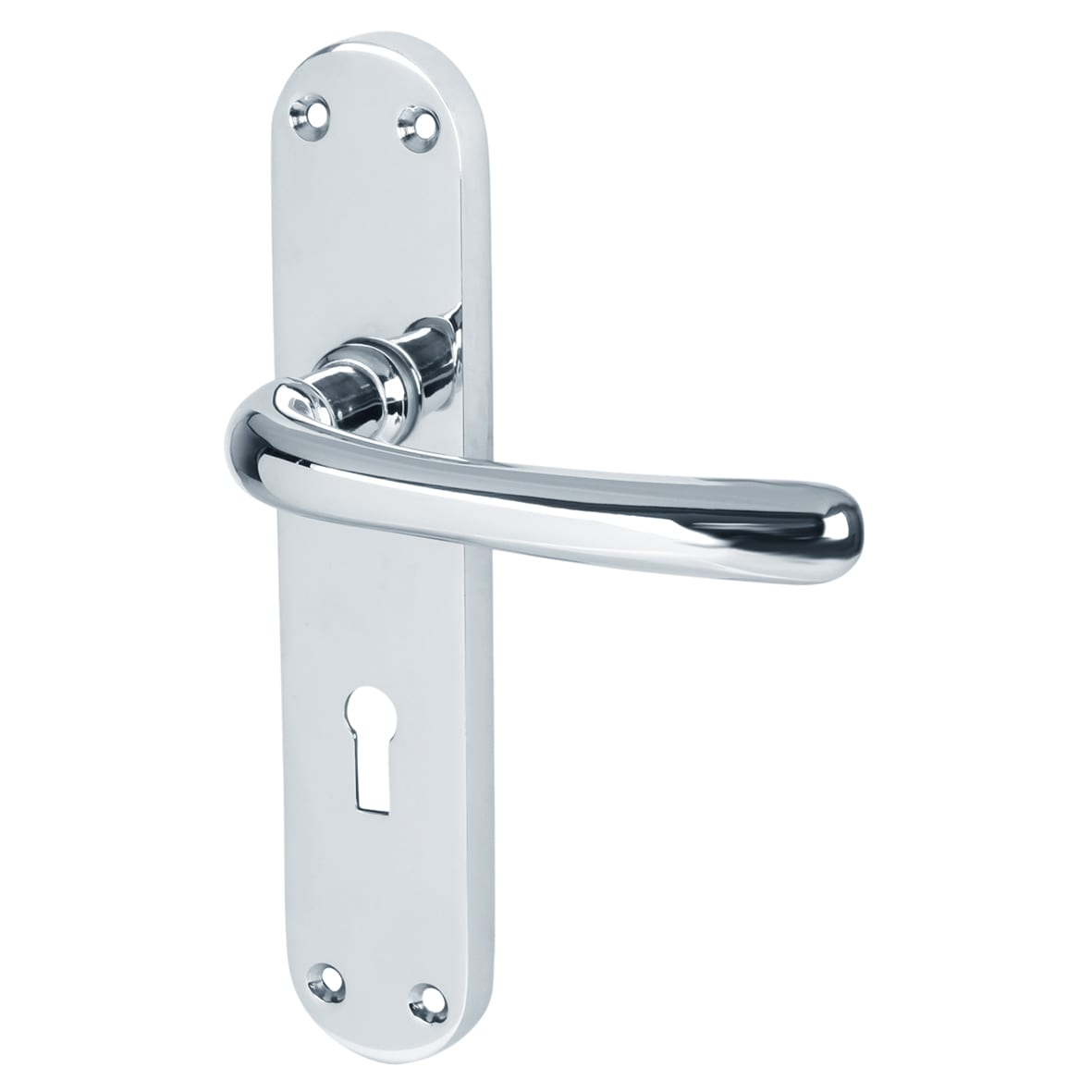 Polished Chrome 3 Lever Sashlock Door Handles Pack - Sassari Range - view 2
