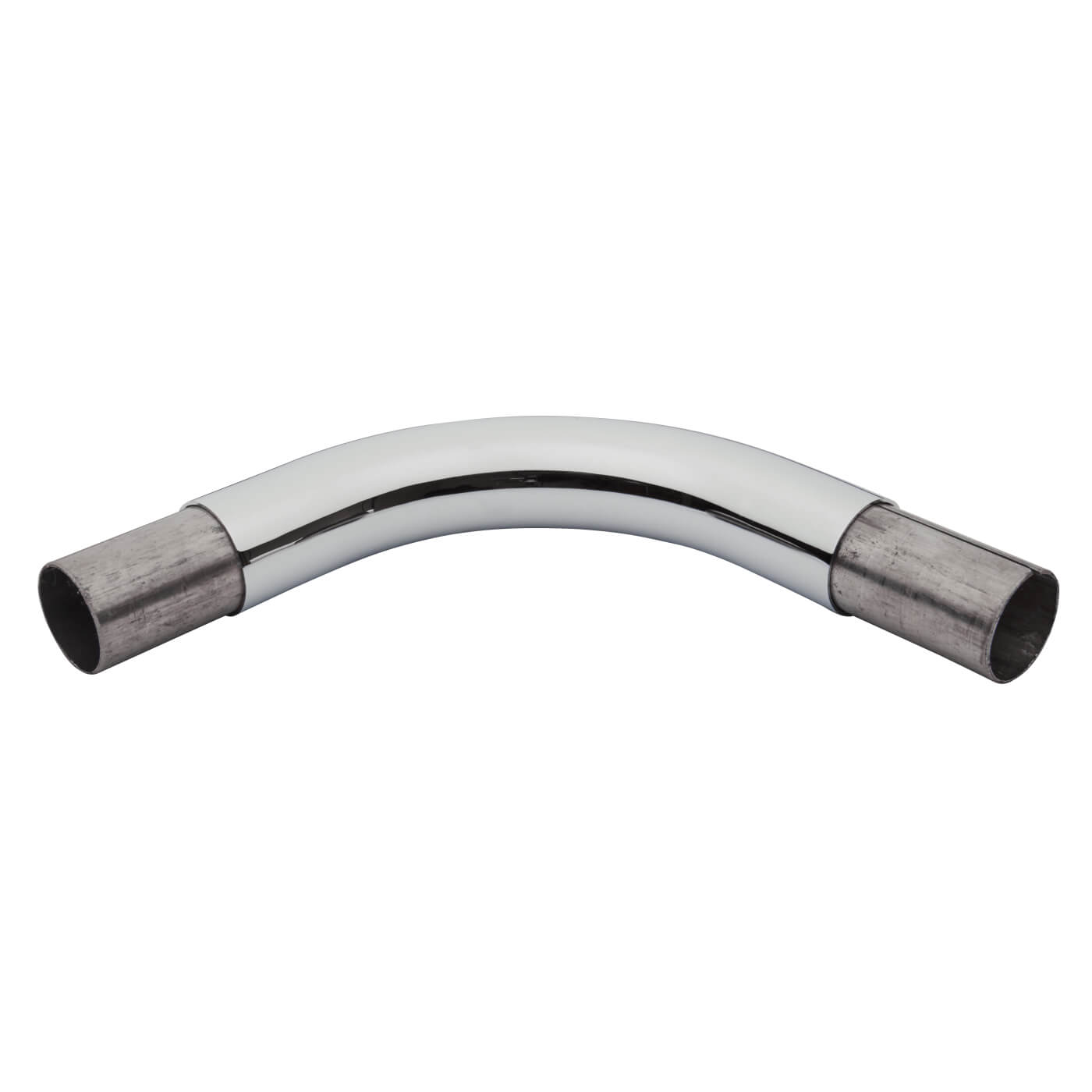 38mm Solid Brass 90° Curved Radius Elbow - Polished Chrome - view 2