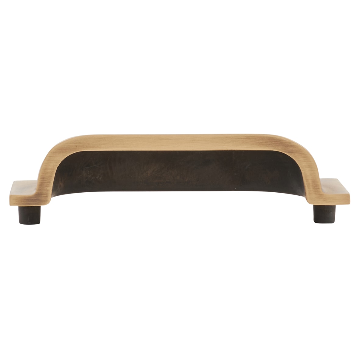 Quantock Cabinet Cup Handle - 96mm Centres - Antique Brass - view 2