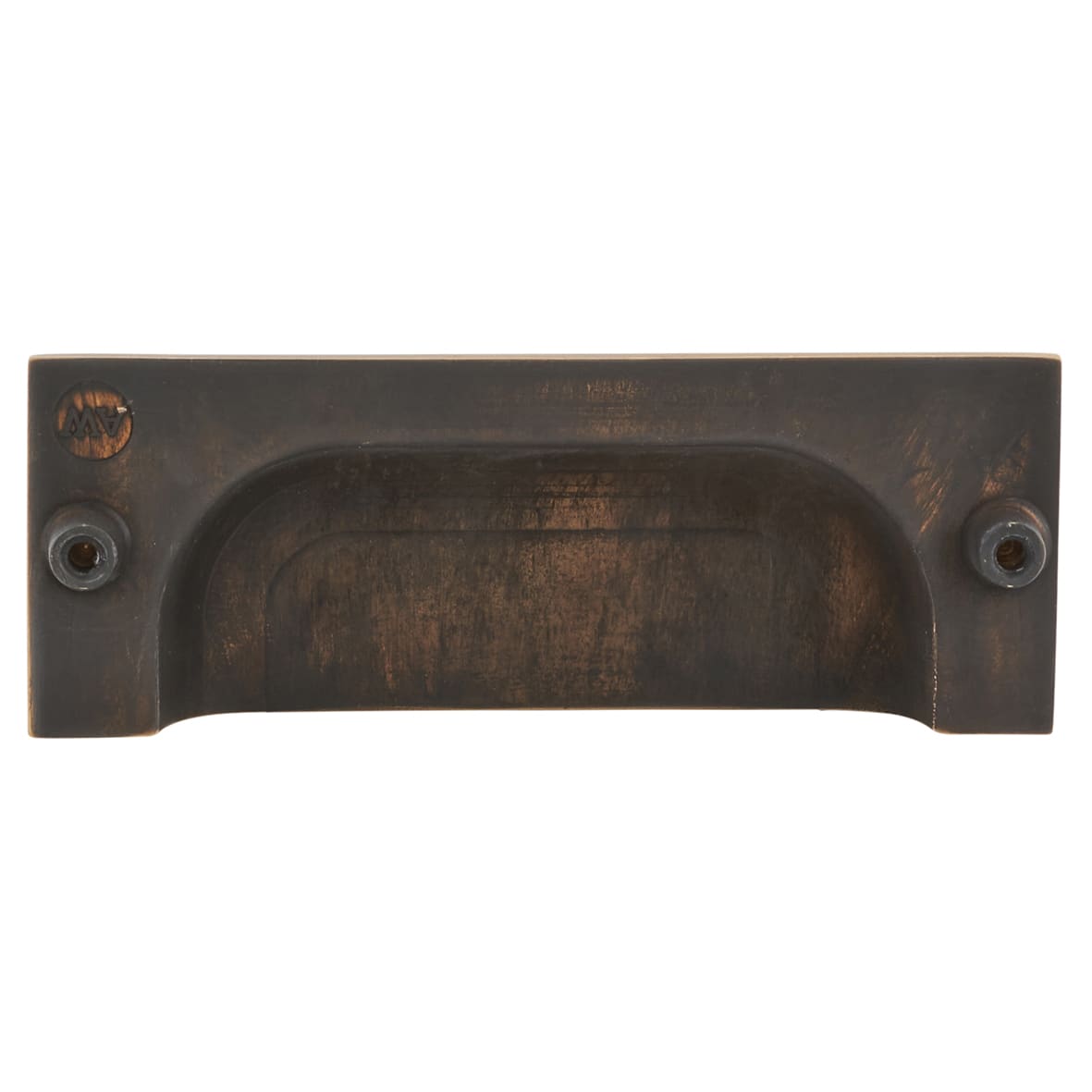 Quantock Cabinet Cup Handle - 96mm Centres - Antique Brass - view 3