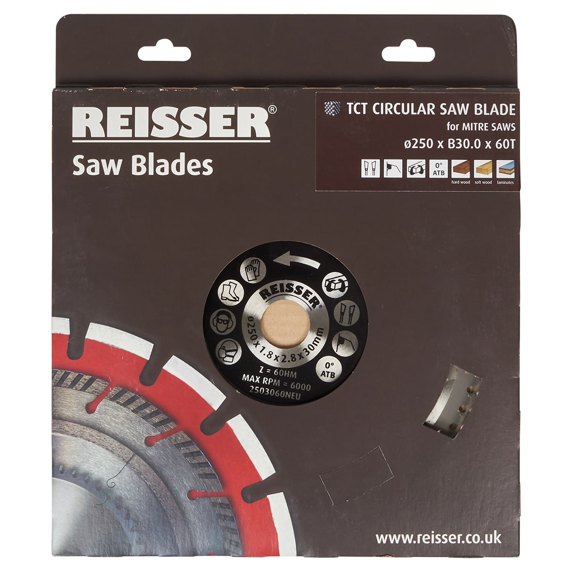 TCT Circular Saw Blade - 250 x 30mm - 60T - Wood - view 2