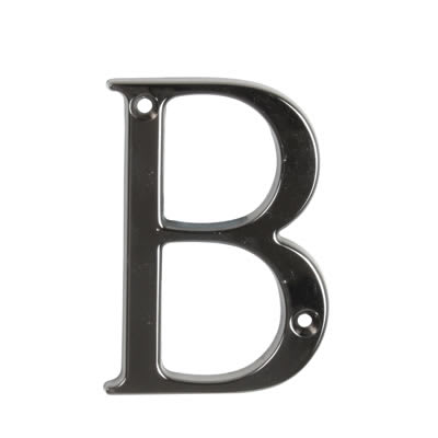 76mm Screw Fix Door Letter - B - Bright Bronze - view 2