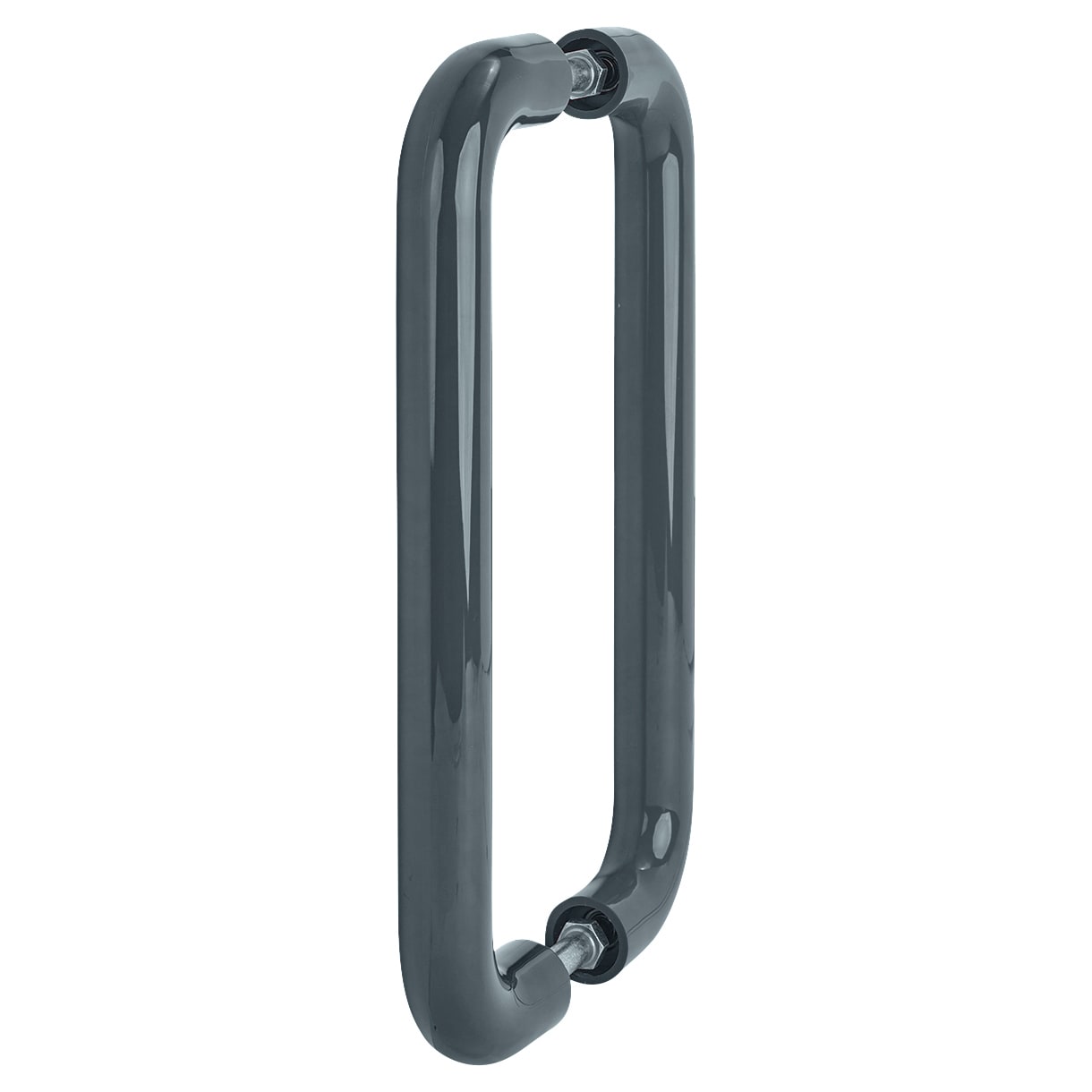 Anthracite Grey Nylon D-Bar Door Pull Handles - Back to Back - 425mm c/c - view 2