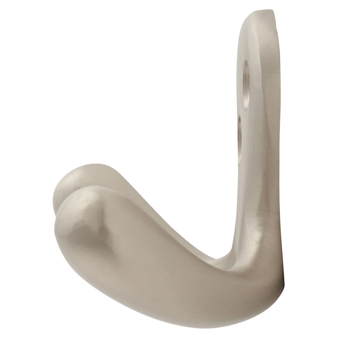 Victorian Double Coat Hook - 30 x 24mm - Satin Nickel - view 2