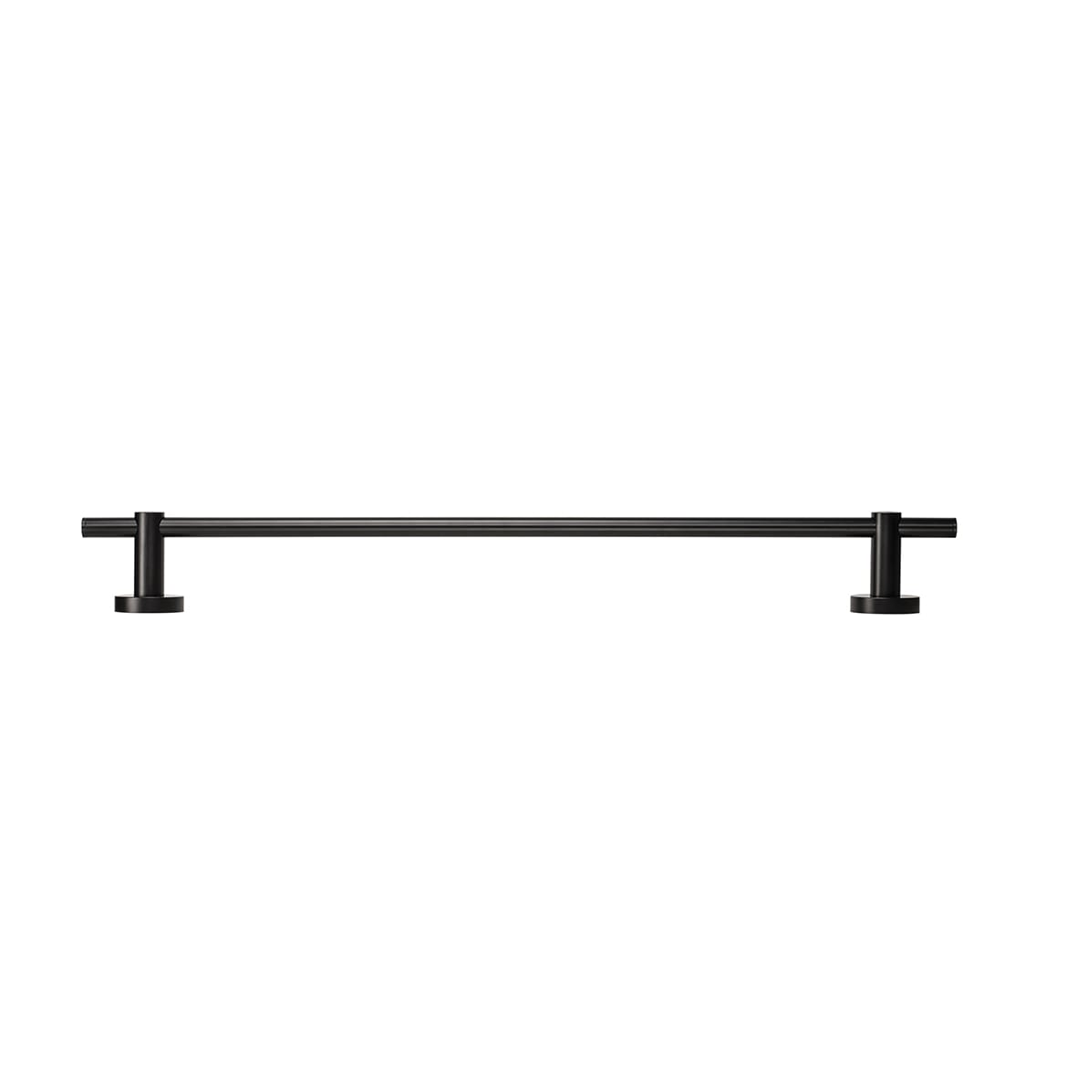 Epsom Flexi-Fix Round Towel Rail - 680 x 77.5 x 54mm - Matt Black - view 3