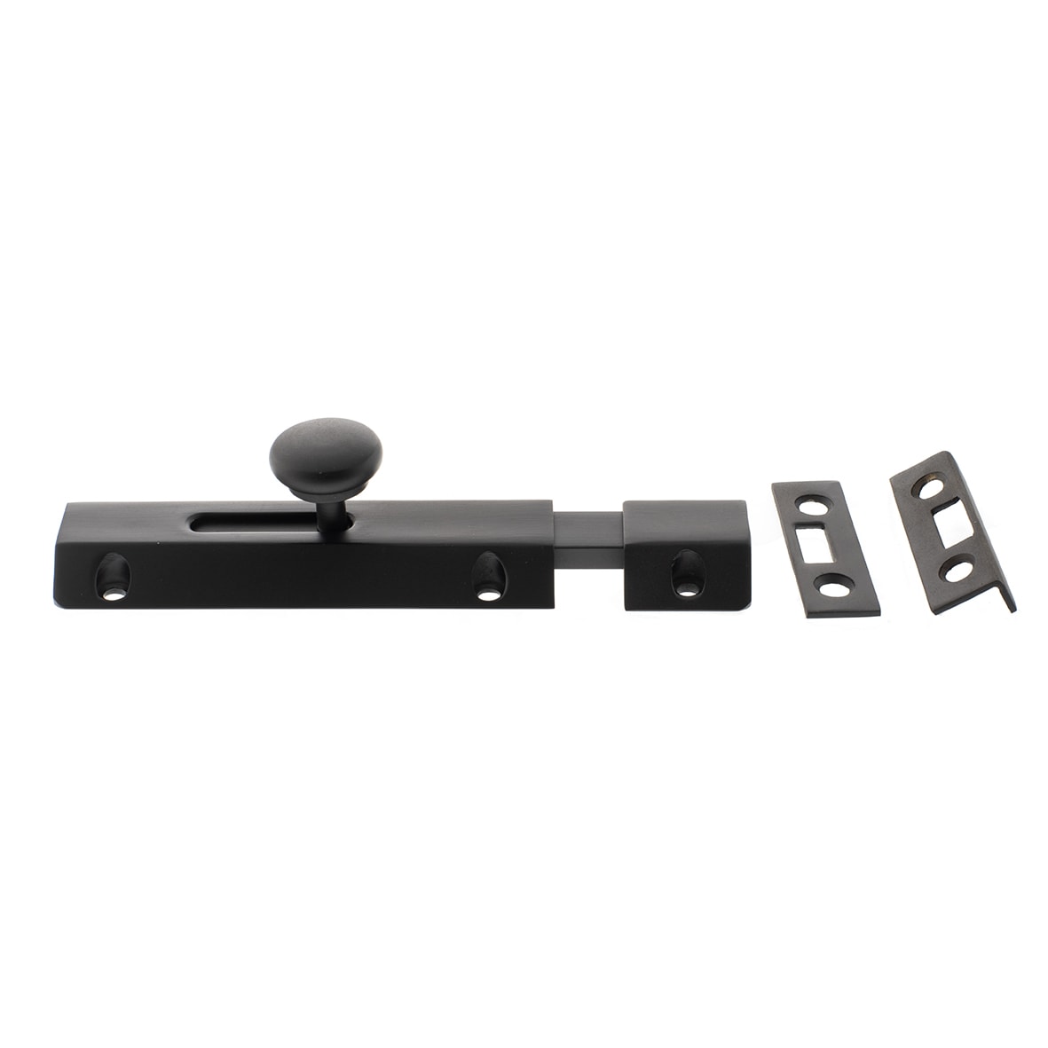 French Door Bolt/Flat Section Bolt - 100 x 35mm - Urban Dark Bronze - view 2