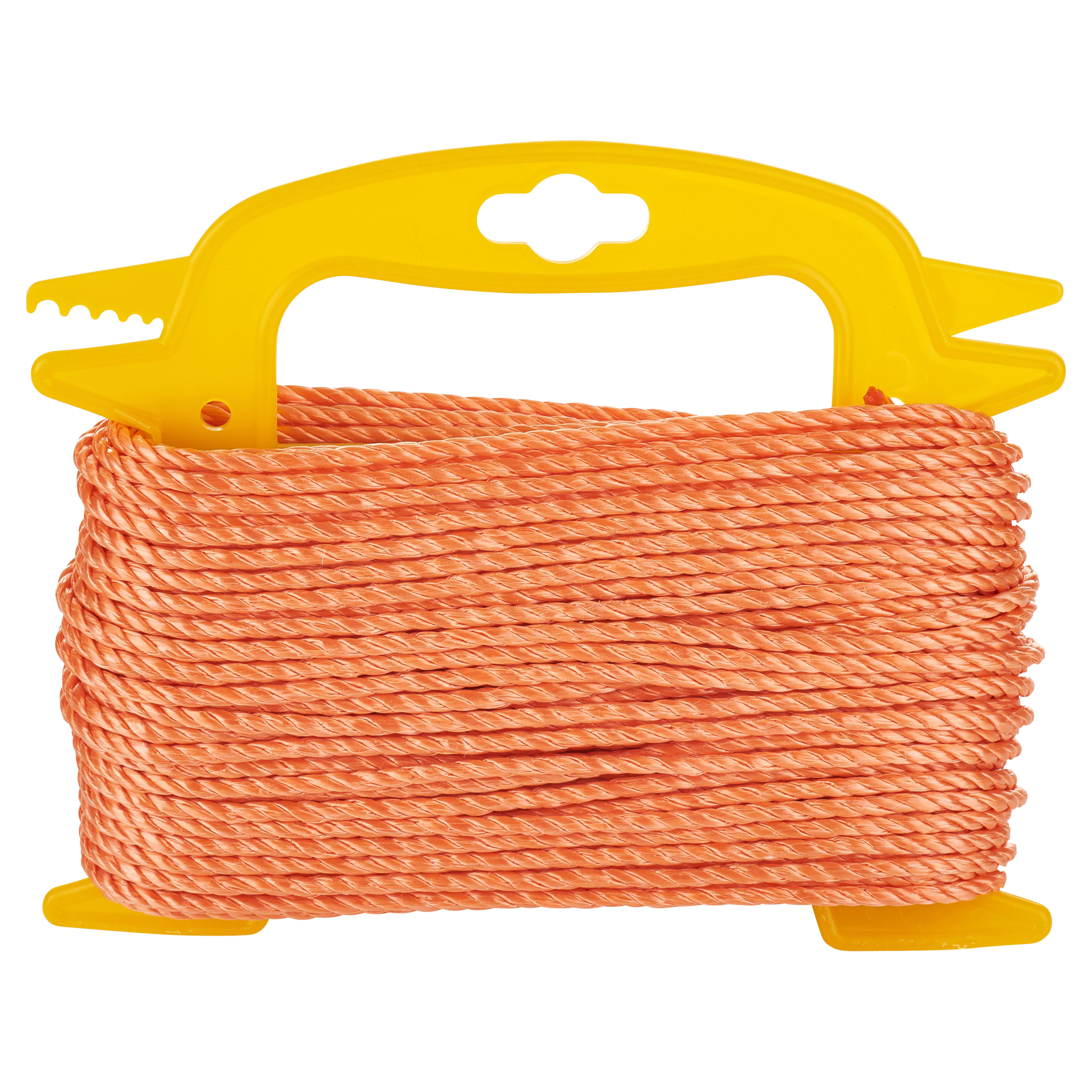 Multi Function Polypropylene Rope - 4mm x 30m Length - Orange - view 2