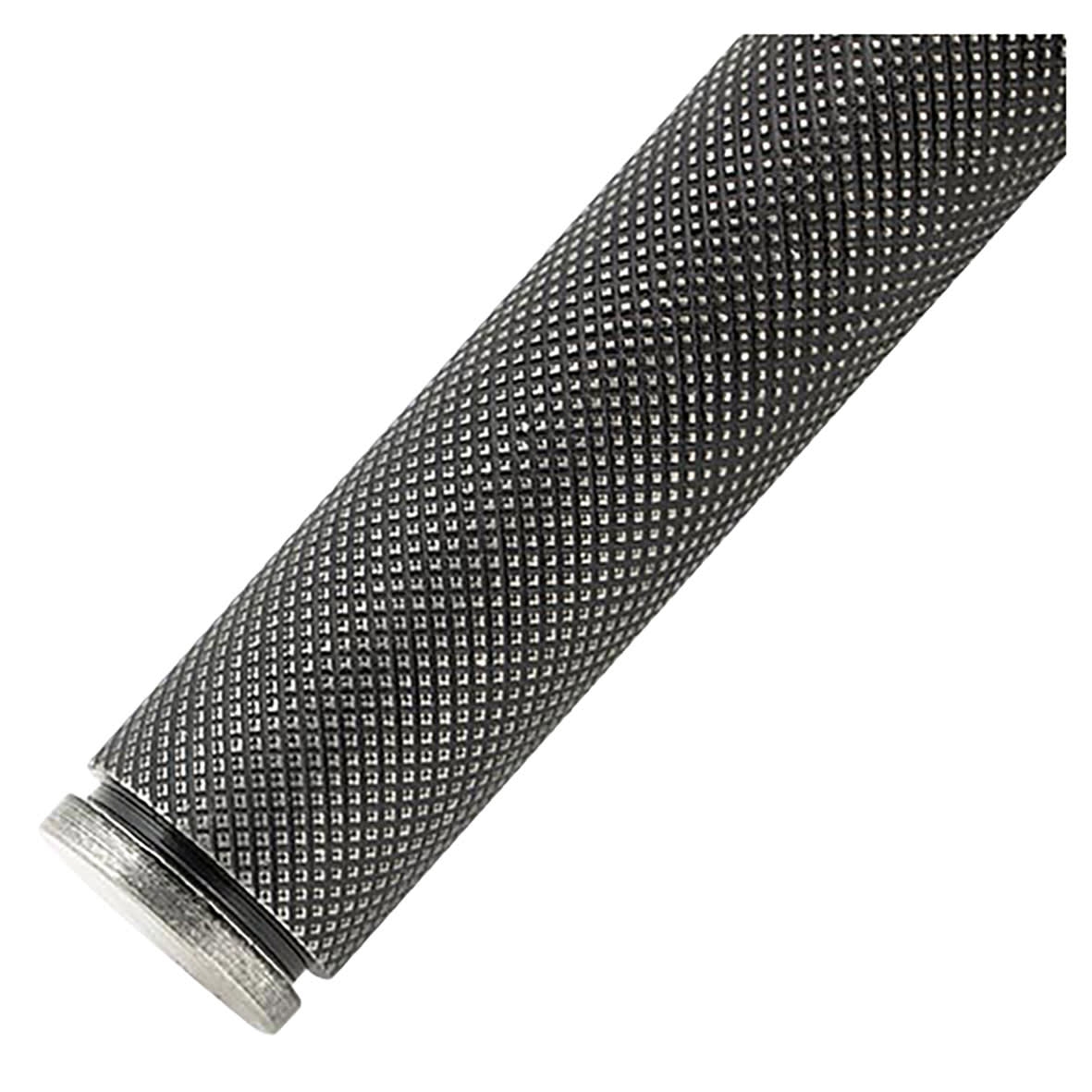 Pewter uPVC Slimline Knurled Multipoint Door Handles - 92mm c/c - Brompton Range - view 3