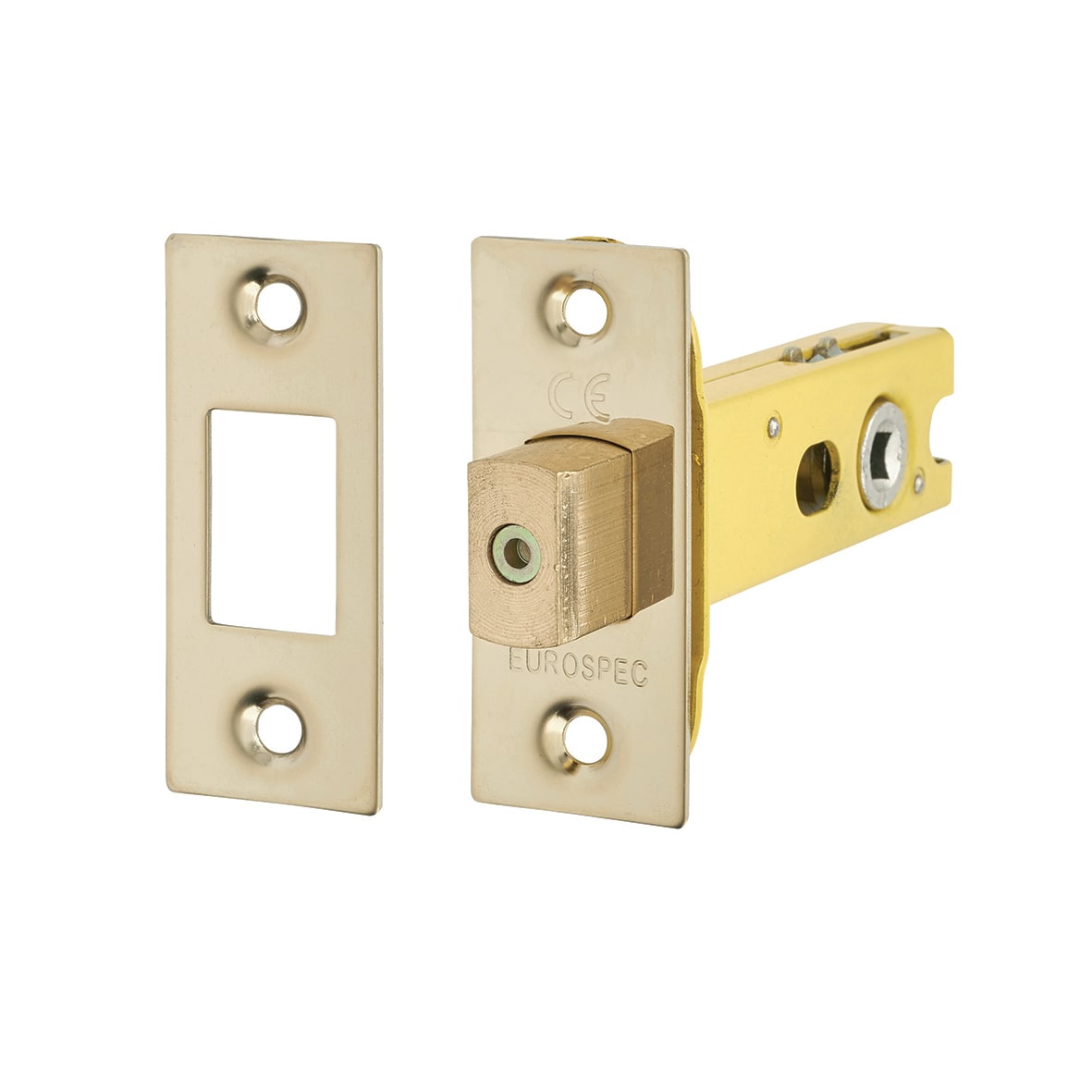 Polished Brass Bathroom Deadbolt Door Handles on Rose Pack - Eloise Range - view 4