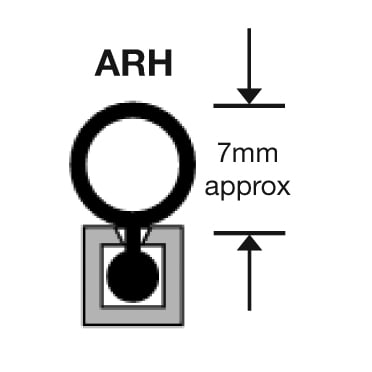 ARH Stop Seal - 2100mm Length - Satin Anodised Aluminium - view 2