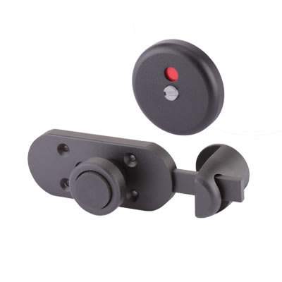 Premier Cubicle Indicator Bolt - 17-21mm Panels - Black Fine Textured - view 2