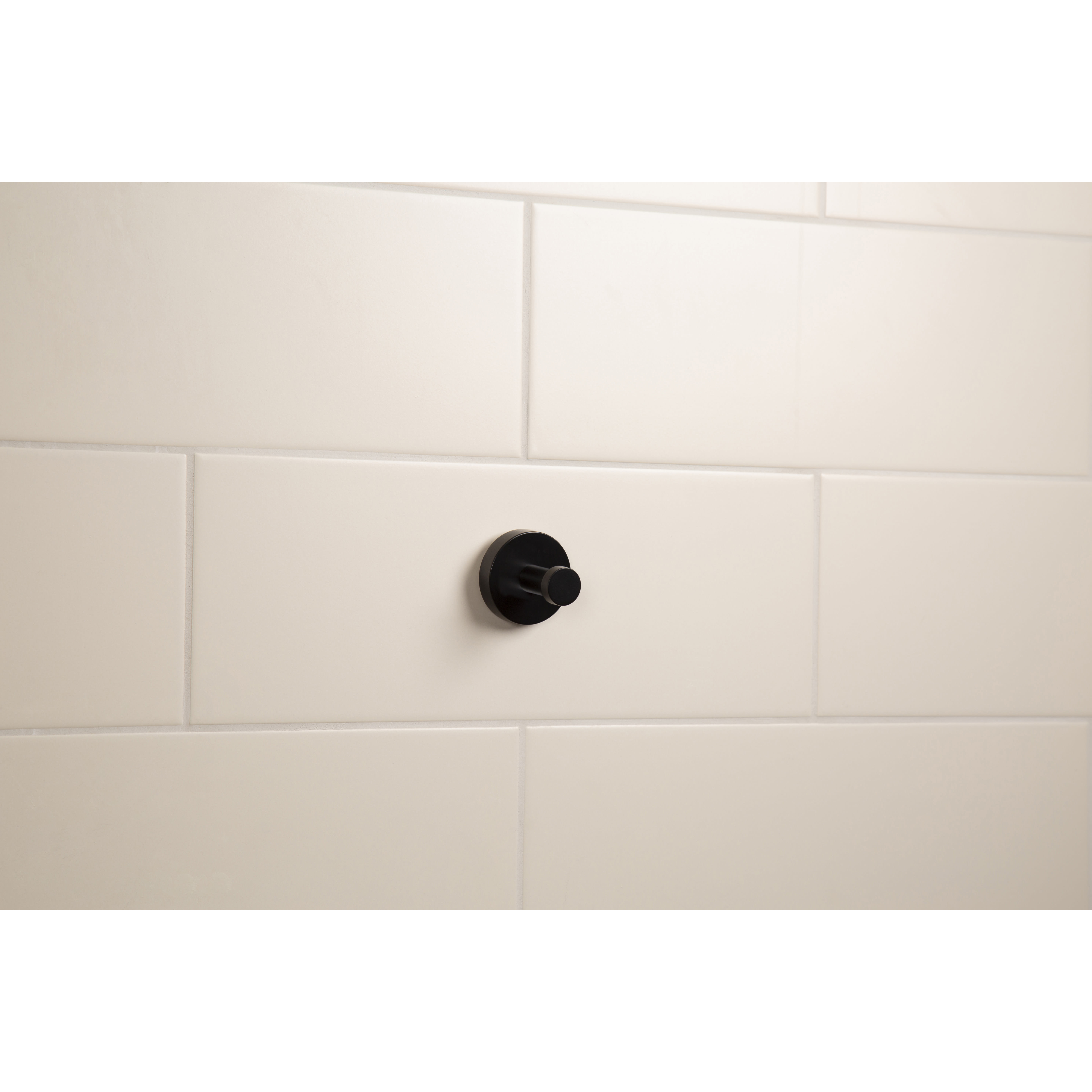 Cygnus Robe Hook - 54 x 50.5mm - Matt Black - view 4