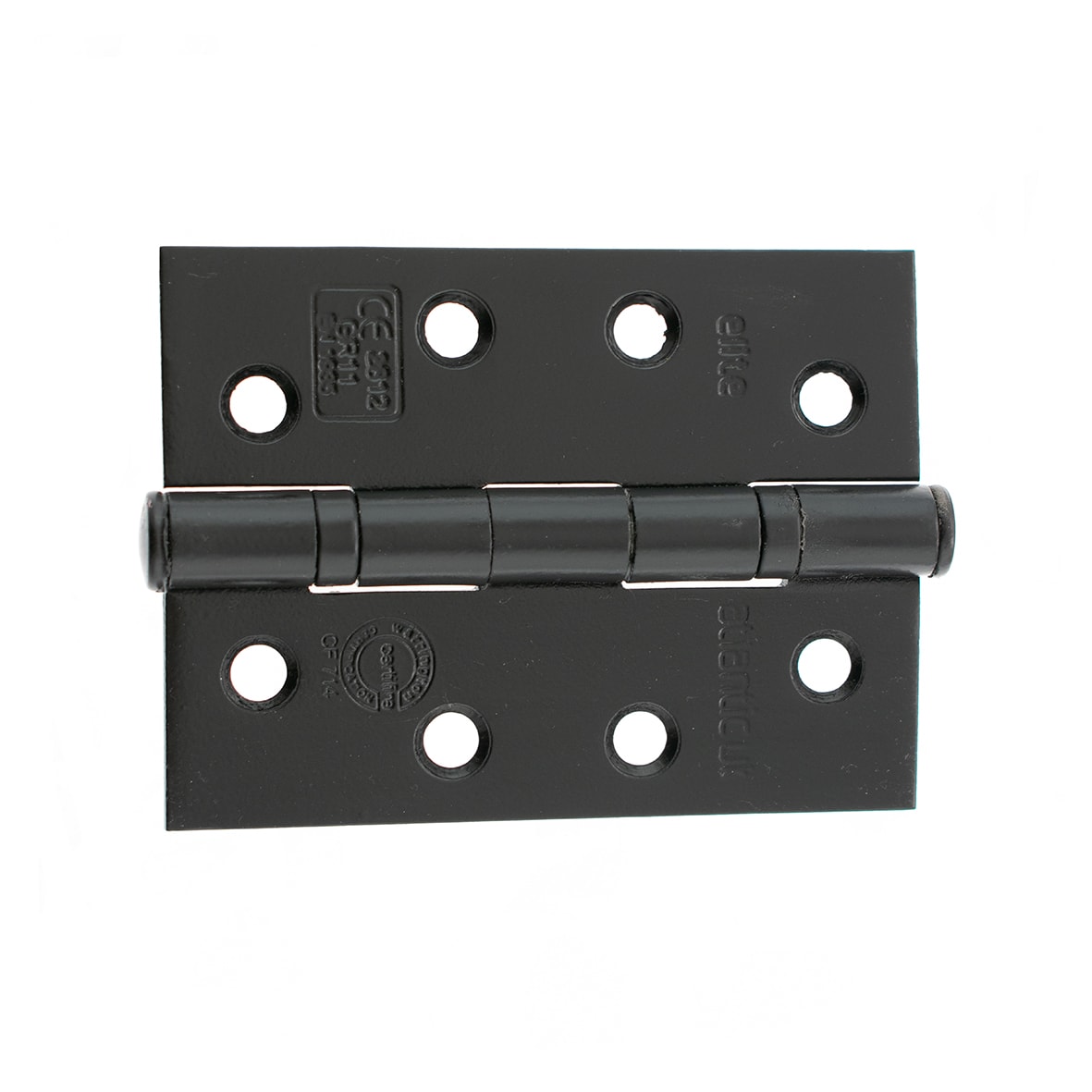 Twin Ball Bearing Grade 11 Butt Fire Door Hinge - 102 x 75 x 2.5mm - Matt Black - Pair - view 2