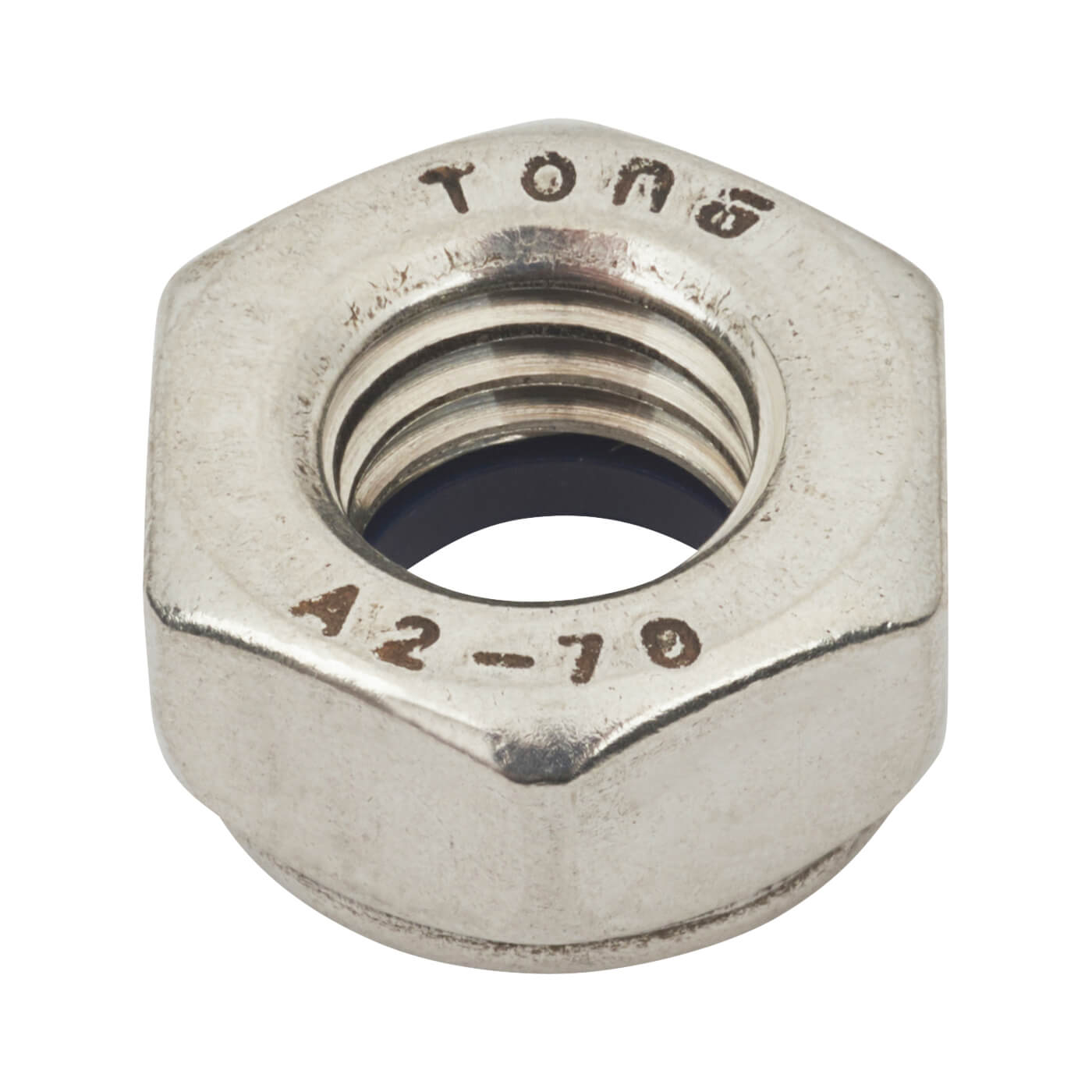 Nylon Insert Hex Nut - Type T - M16 - A2 Stainless Steel - Pack of 5 - view 3