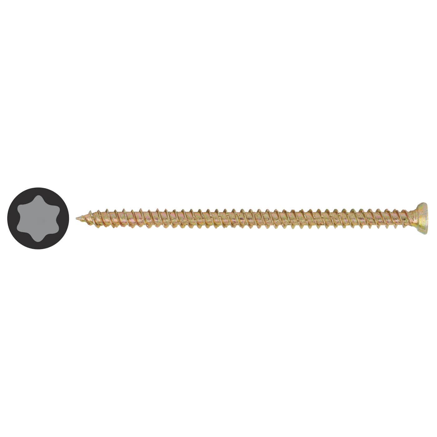 Concrete Frame Screw - 7.5 x 52mm - Pack of 100 - view 2